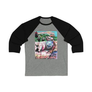 Cannibalistic Chicken - The Goose Is Loose Baseball Jersey Tee - Hand drawn by band Front man