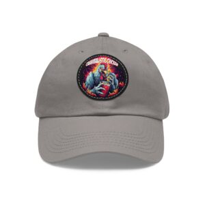 Cannibalistic Chicken II Band Artistic Round Leather Patch Dad Hat - Stylish Casual Cap
