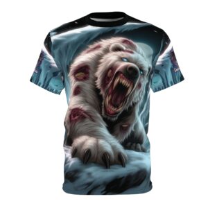 Undead Polar Bear Unisex Cut & Sew Tee (AOP)