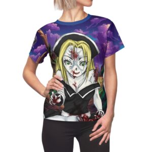 Undead Angels Zombie Pilgrim Chastity: Classic Art (No Text) Women's Cut & Sew Tee (AOP)
