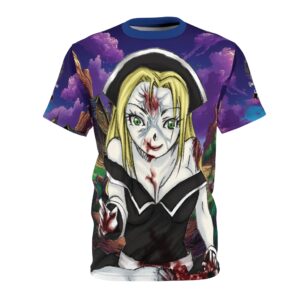 Undead Angels Zombie Pilgrim Chastity: Classic Art (No Text) Unisex Cut & Sew Tee (AOP)
