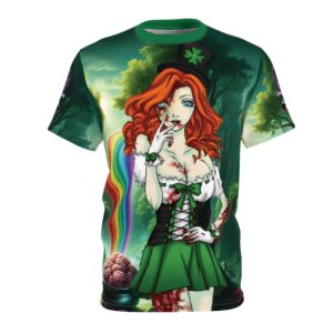 Fiona Undead Angel Leprechaun Queen - Classic Art Unisex Cut & Sew Tee (AOP)