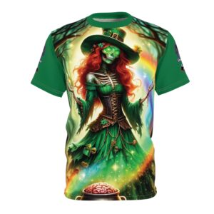 Fiona Undead Angel Leprechaun Queen #DFZ-004B Unisex Cut & Sew Tee (AOP)