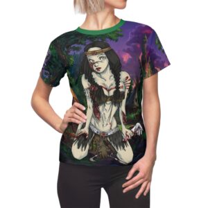 Undead Angels Zombie Native American Kaliska: Classic Art (No Text) Women's Cut & Sew Tee (AOP)
