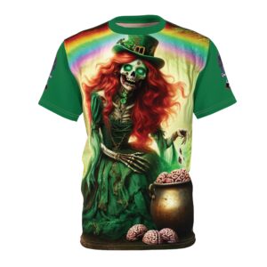 Fiona Undead Angel Leprechaun Queen #DFZ-007B Unisex Cut & Sew Tee (AOP)