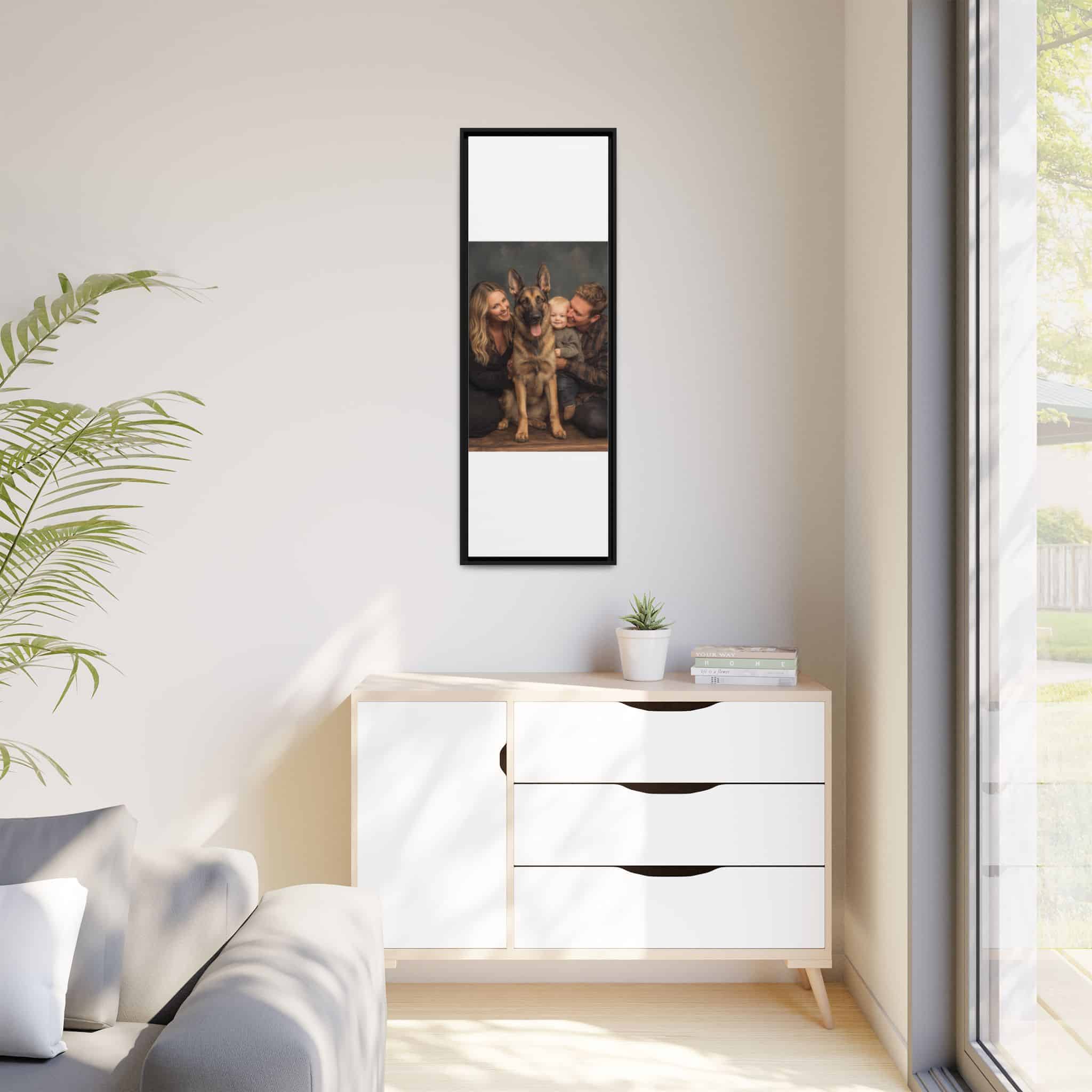 Personalized Framed Family Canvas Wall Art Vertical Multiple Sizes Available - Image 123