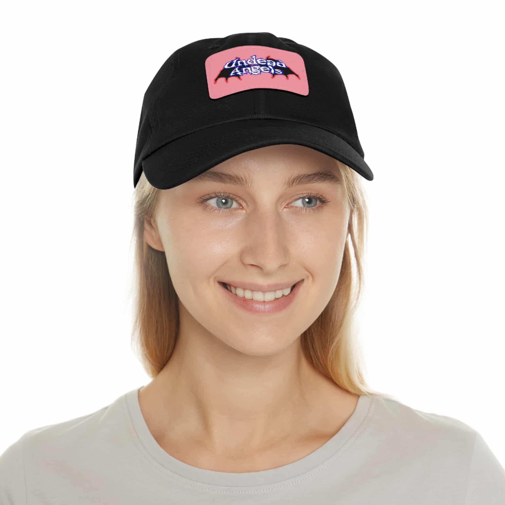Undead Angels Logo Leather Patch Dad Hat - Casual Style for Music Lovers - Image 29
