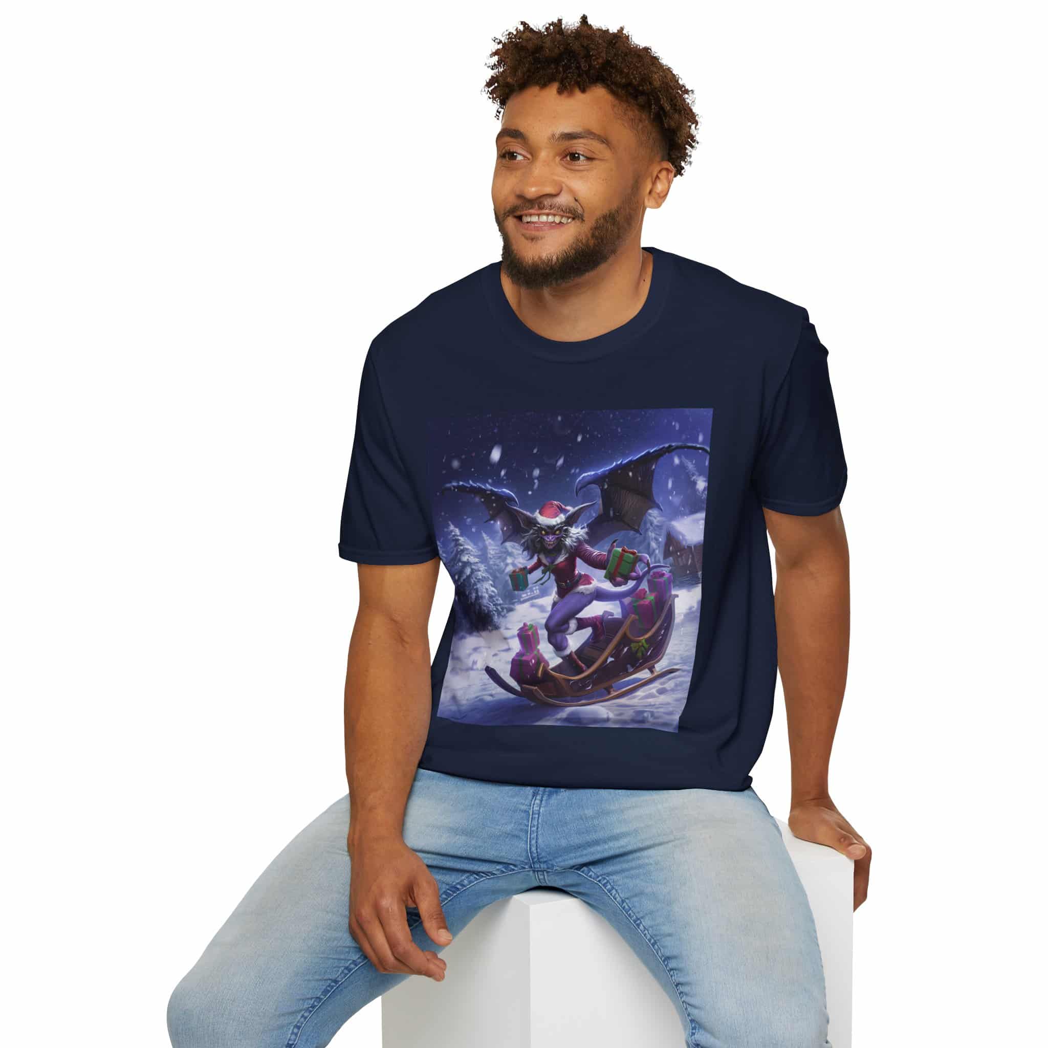 Gift Giving Gremlin Elf I Unisex T-Shirt Christmas - Image 9
