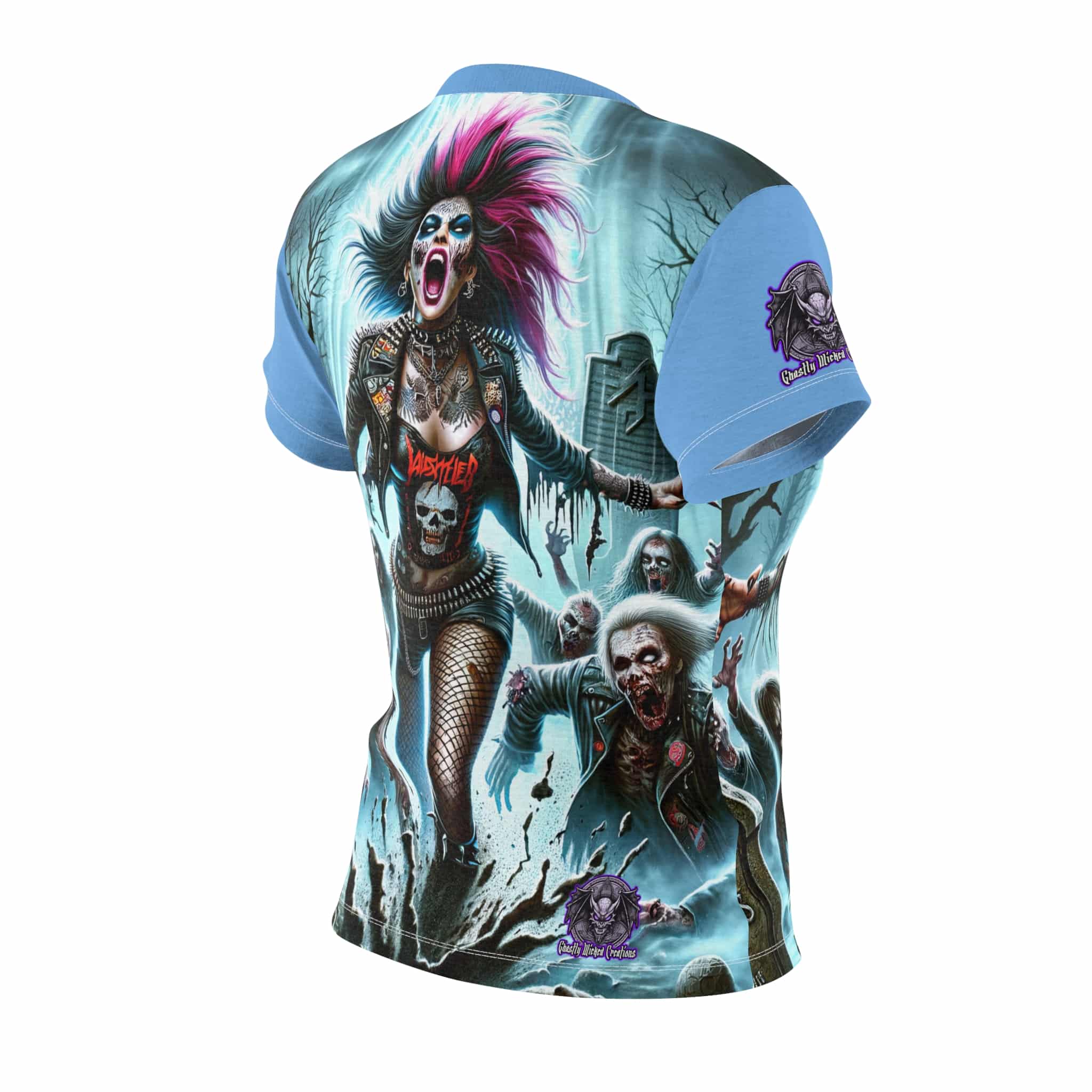 Zombies Emerge #DZ-004 Women's Cut & Sew Tee (AOP) - Image 3