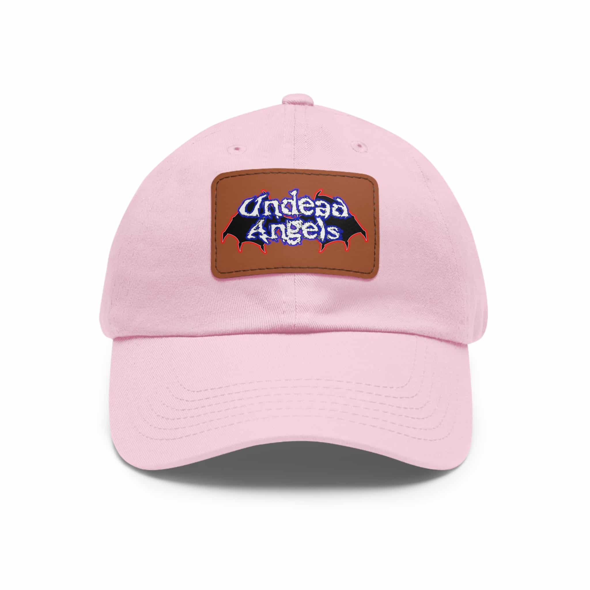 Undead Angels Logo Leather Patch Dad Hat - Casual Style for Music Lovers - Image 61
