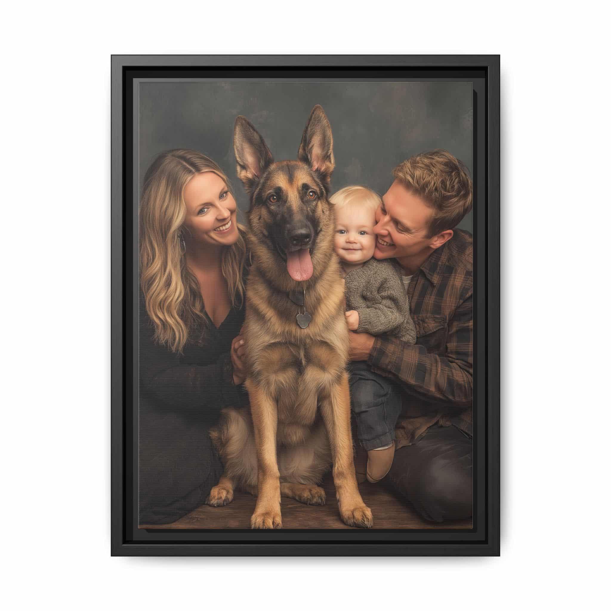 Personalized Framed Family Canvas Wall Art Vertical Multiple Sizes Available - Image 9