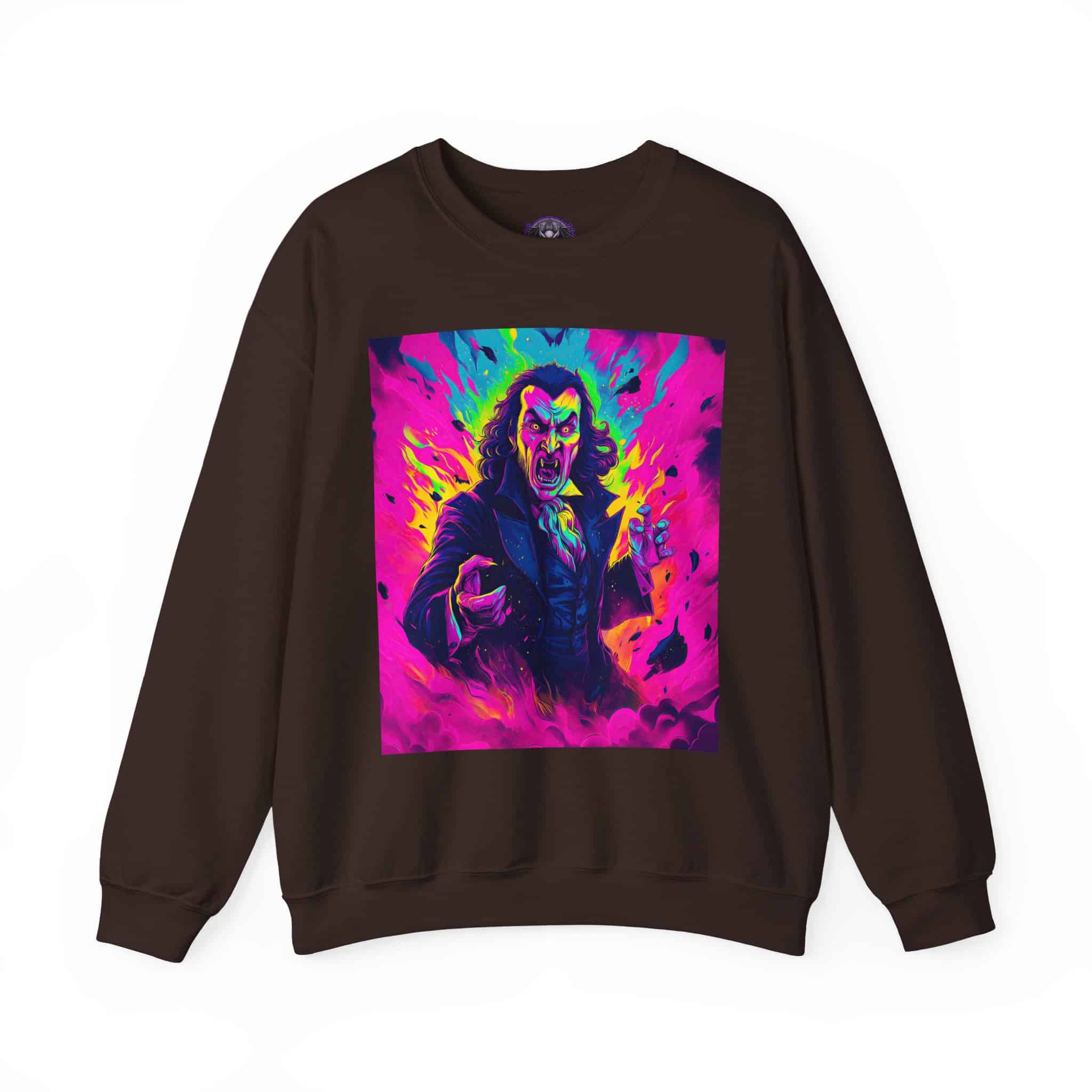 Dracula II Pop 60’s Art Style Unisex Heavy Blend™ Crewneck Sweatshirt - Image 13