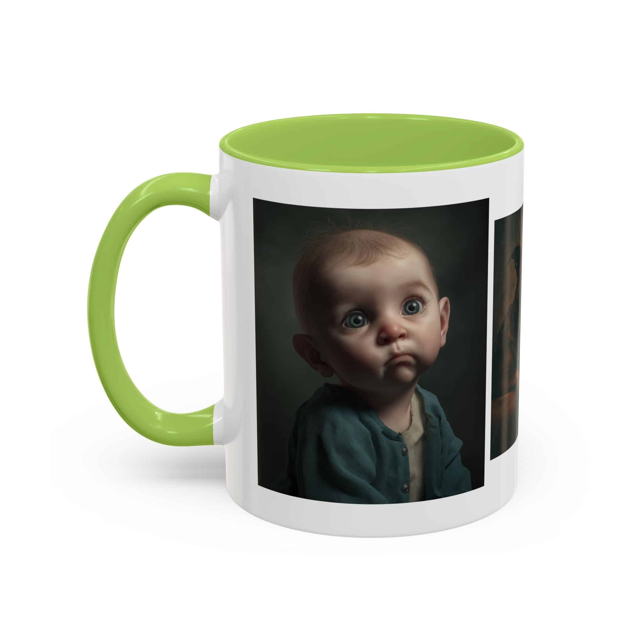 Personalized Accent Coffee Mug with Your Heartwarming Portraits - Image 51