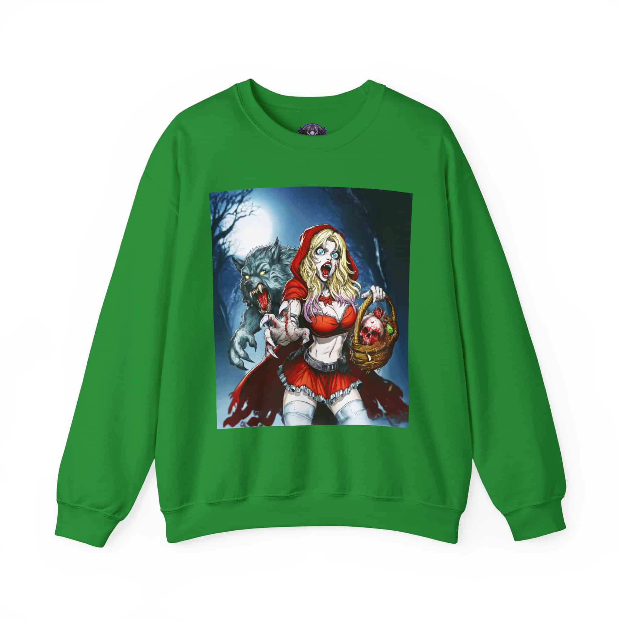 Vampire Red Riding Hood By Ghastly Wicked Tales 2025-01 Unisex Heavy Blend™ Crewneck Sweatshirt - Image 33