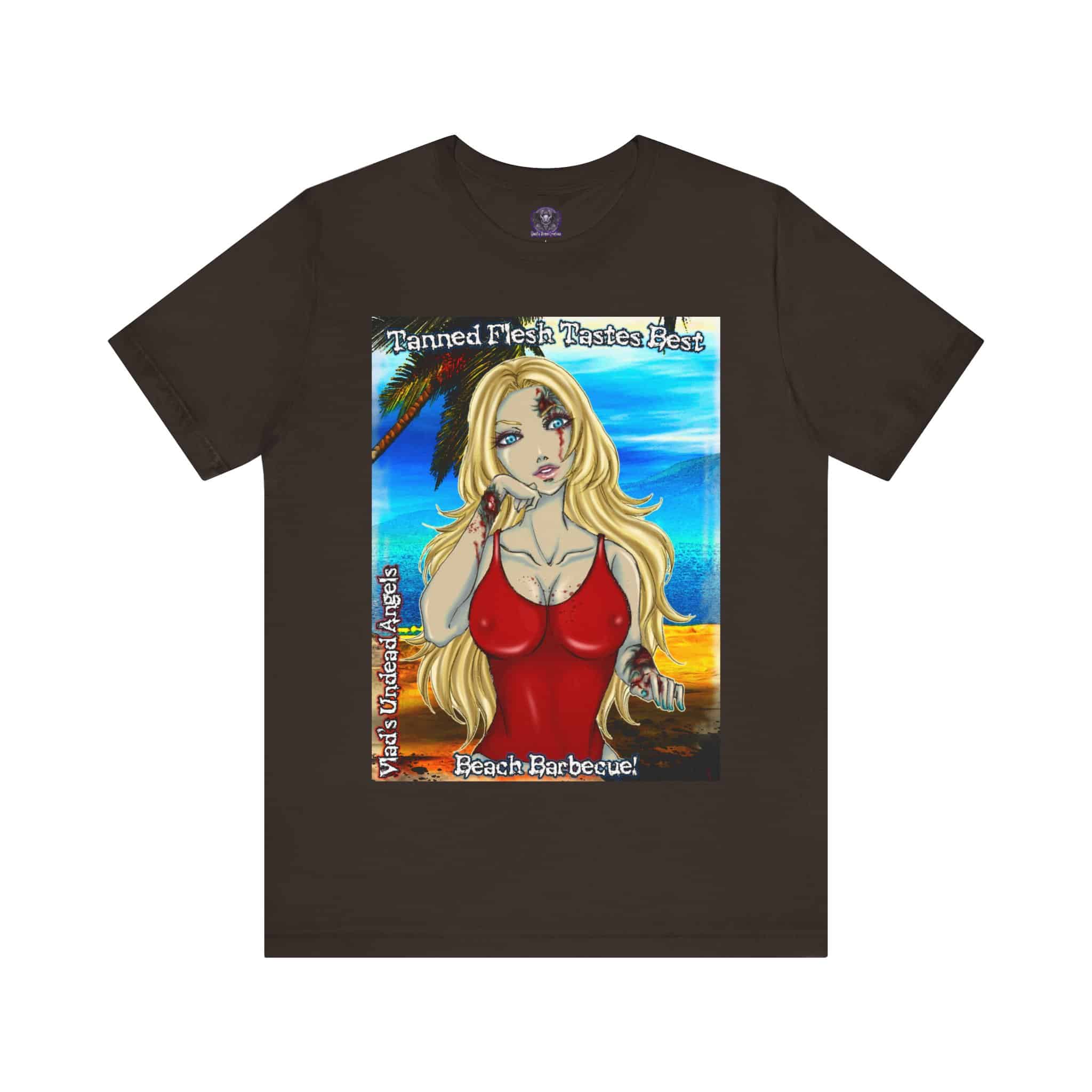Shay Undead Angel Zombie Lifeguard - Classic Art w/Text C1 Unisex Jersey Short Sleeve Tee - Image 19