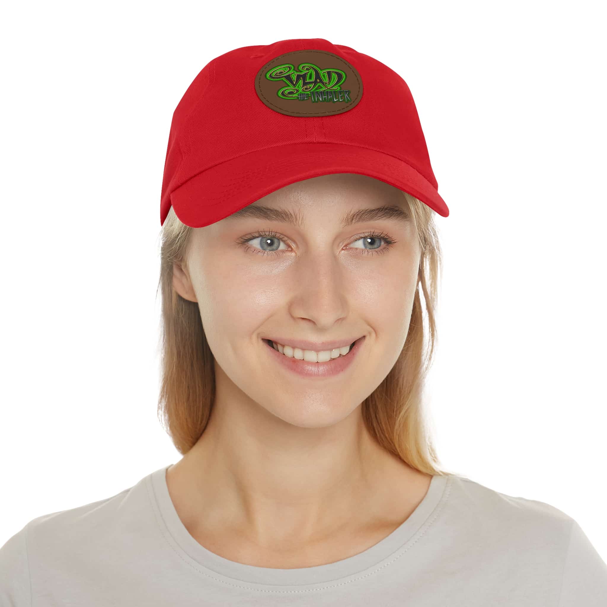 Vlad The Inhaler Band Artistic Round Leather Patch Dad Hat - Stylish Casual Cap - Image 54
