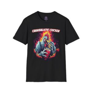 Cannibalistic Chicken II Band Unisex T-Shirt, Funny Graphic Tee, Unique Gift, Casual Wear, Chicken Lover Humor