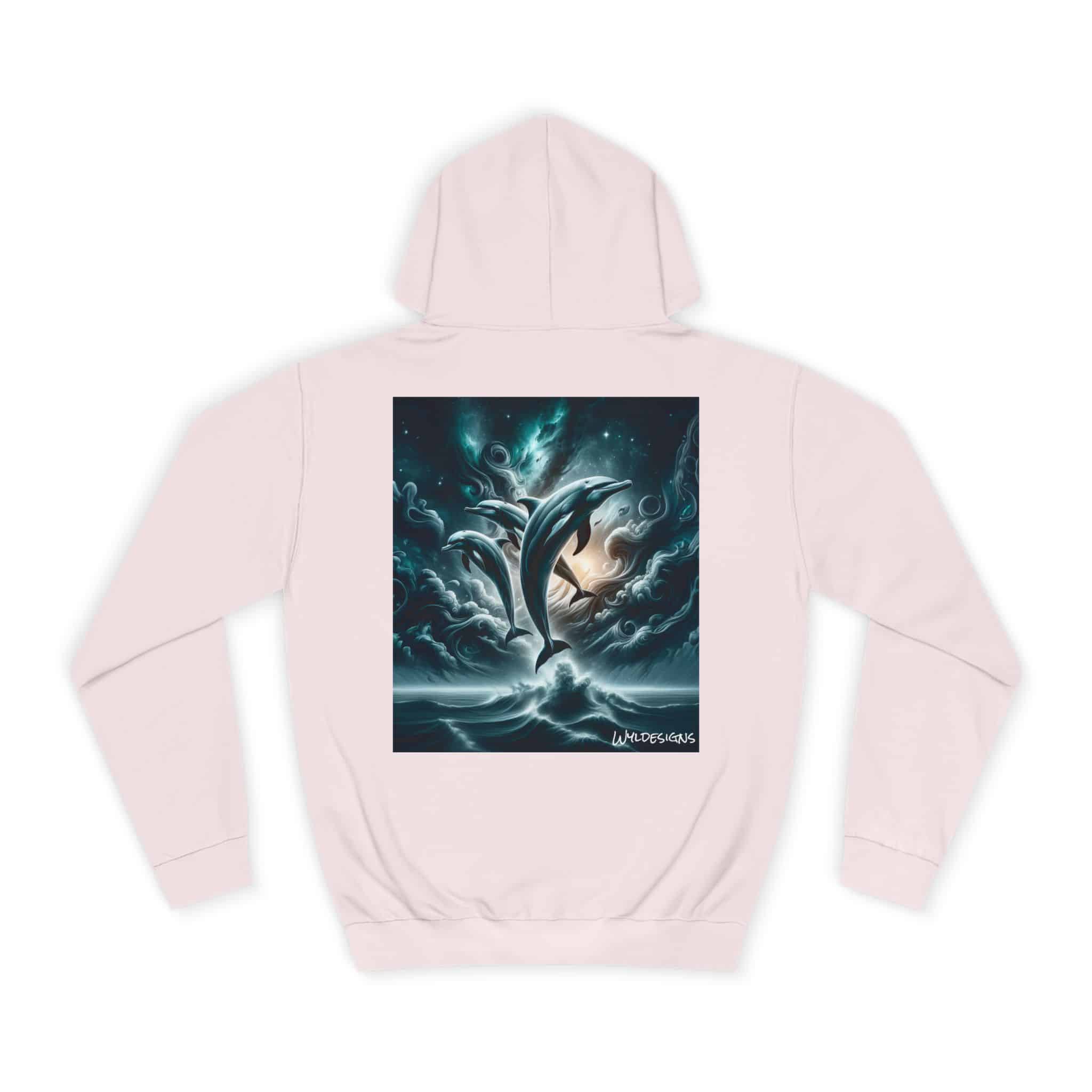 Dolphins Jumping WD-D007 By Wyldesigns Unisex College Hoodie - Image 58