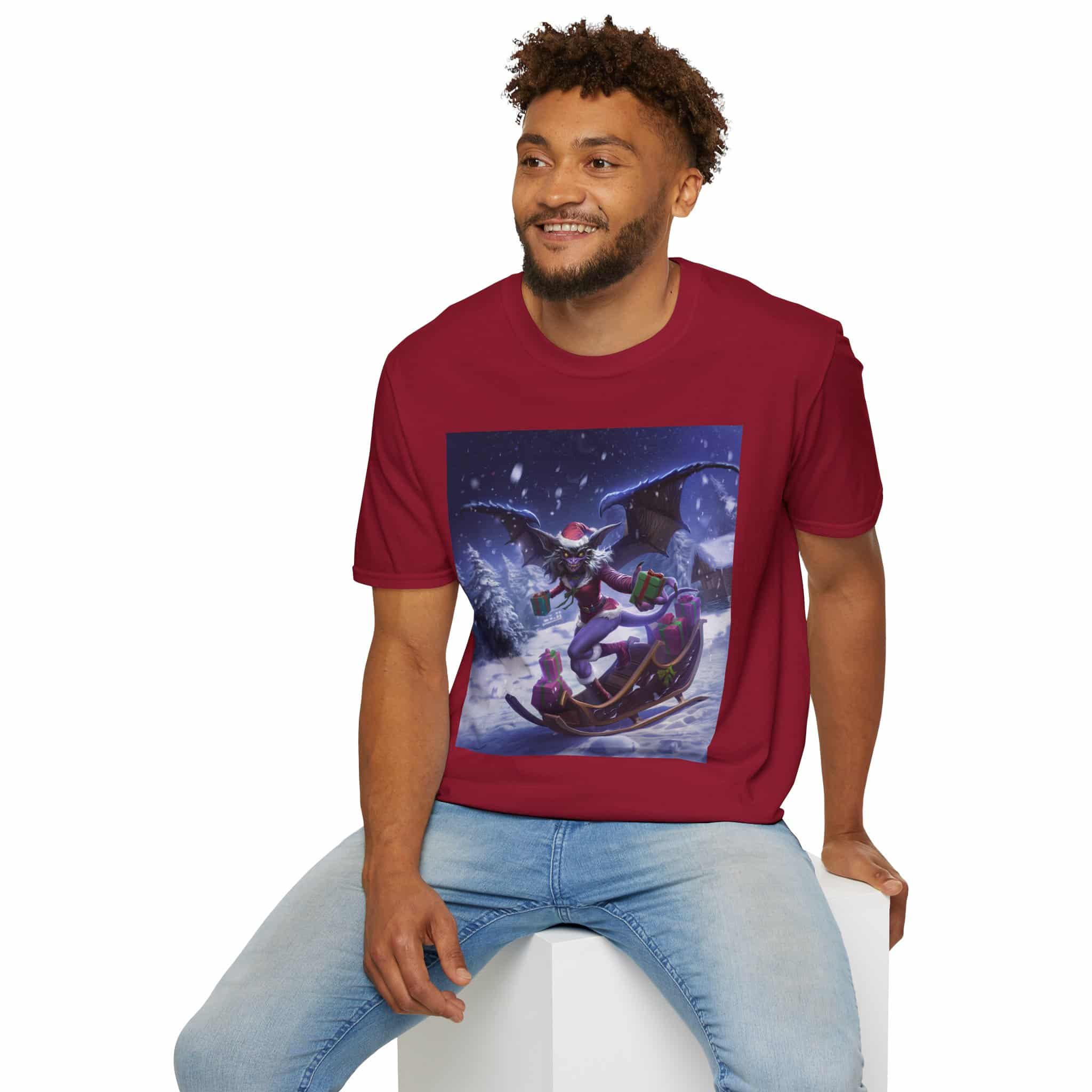 Gift Giving Gremlin Elf I Unisex T-Shirt Christmas - Image 79