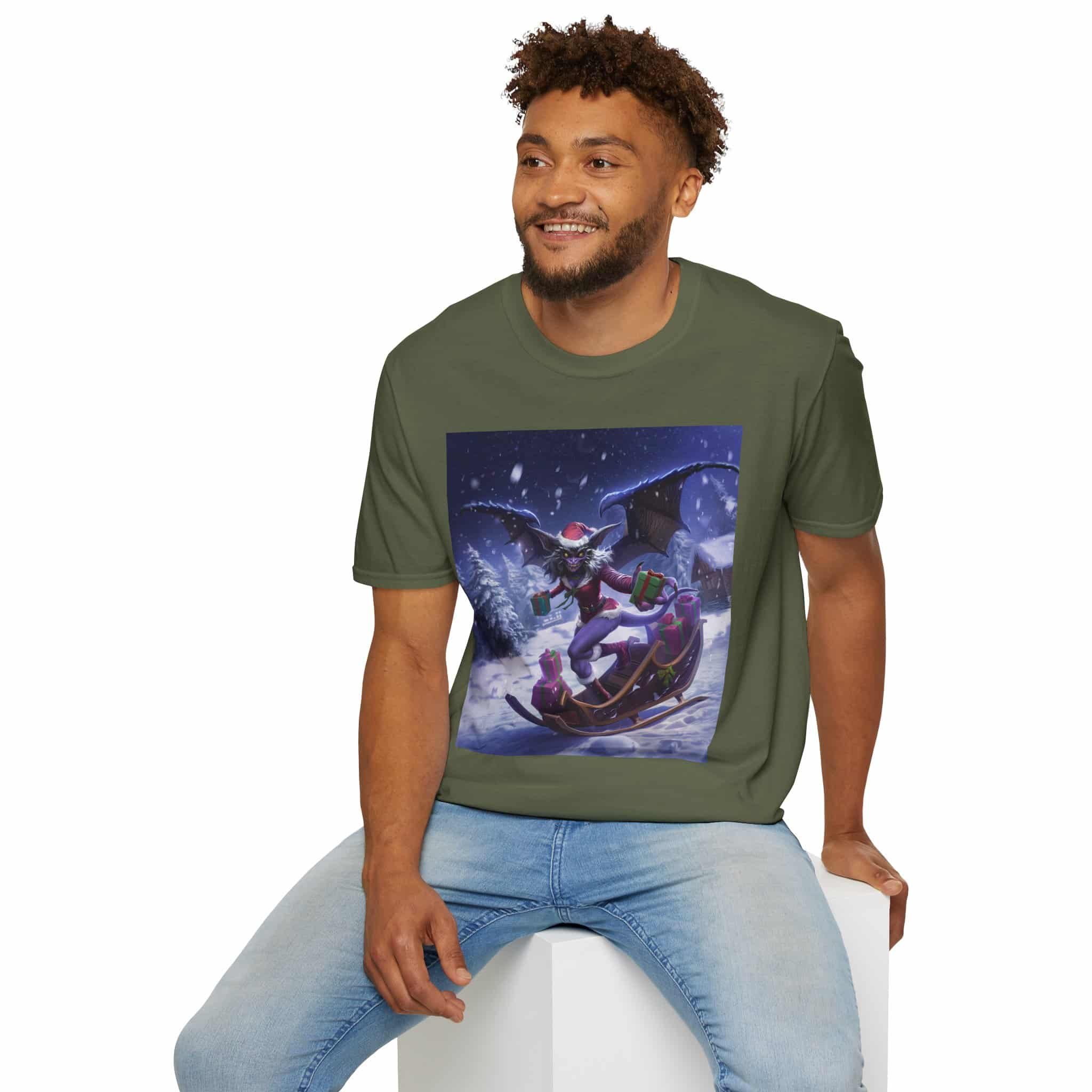 Gift Giving Gremlin Elf I Unisex T-Shirt Christmas - Image 34