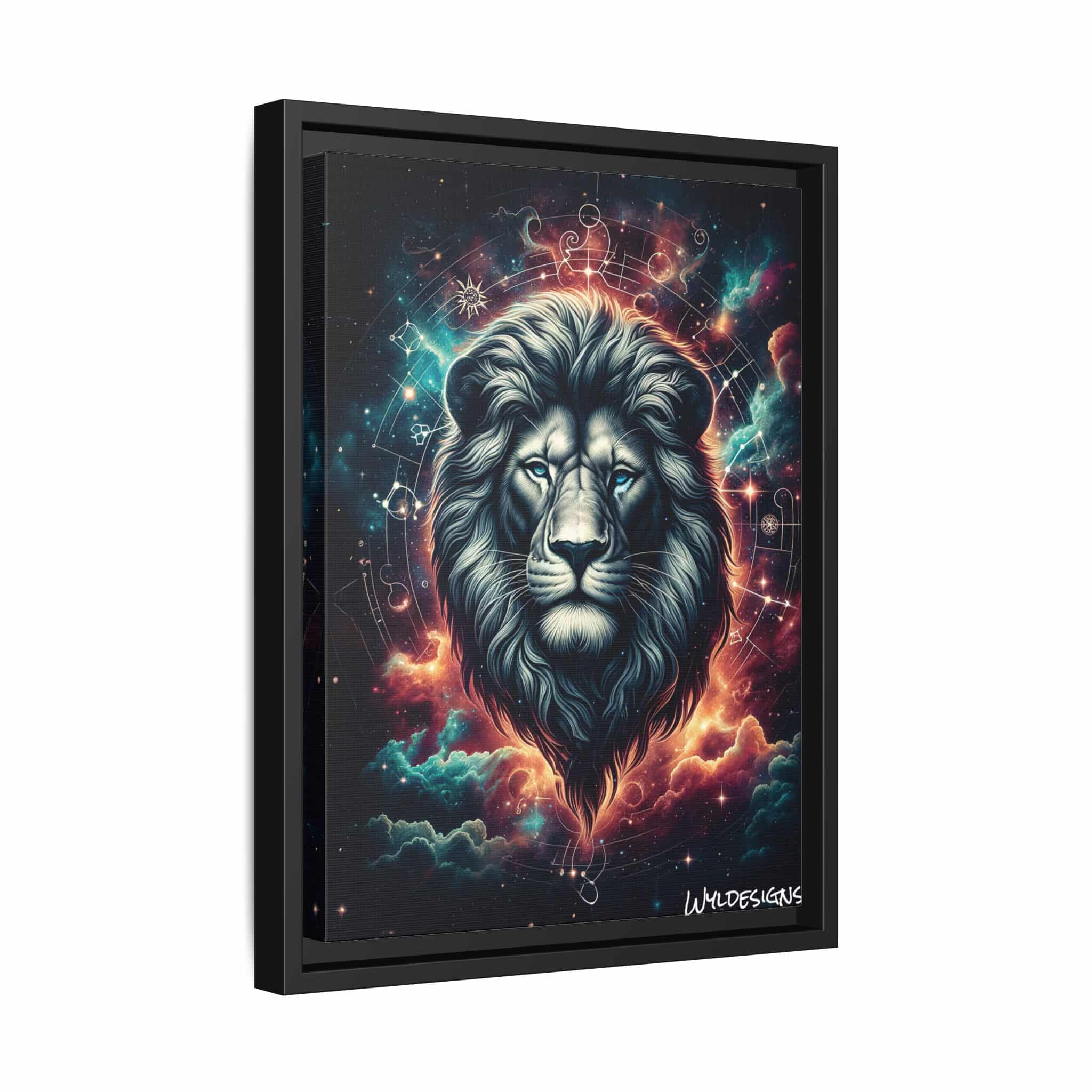 Lion In The Sky WD-D014 By Wyldesigns Matte Canvas, Black Frame - Image 2