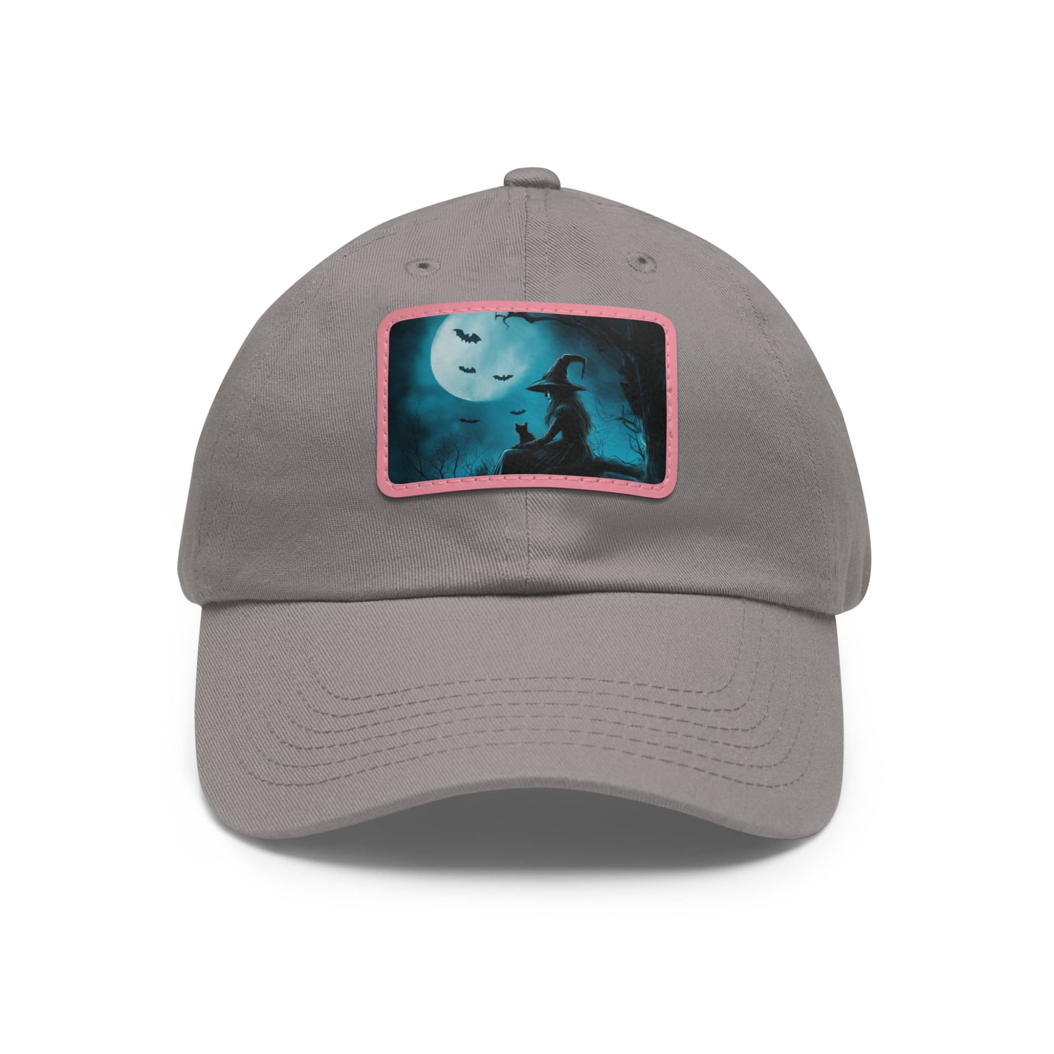 Witch With Black Cat By Moonlight #MJ-W003 Logo Leather Patch Dad Hat - Casual Style for Music Lovers - Image 51