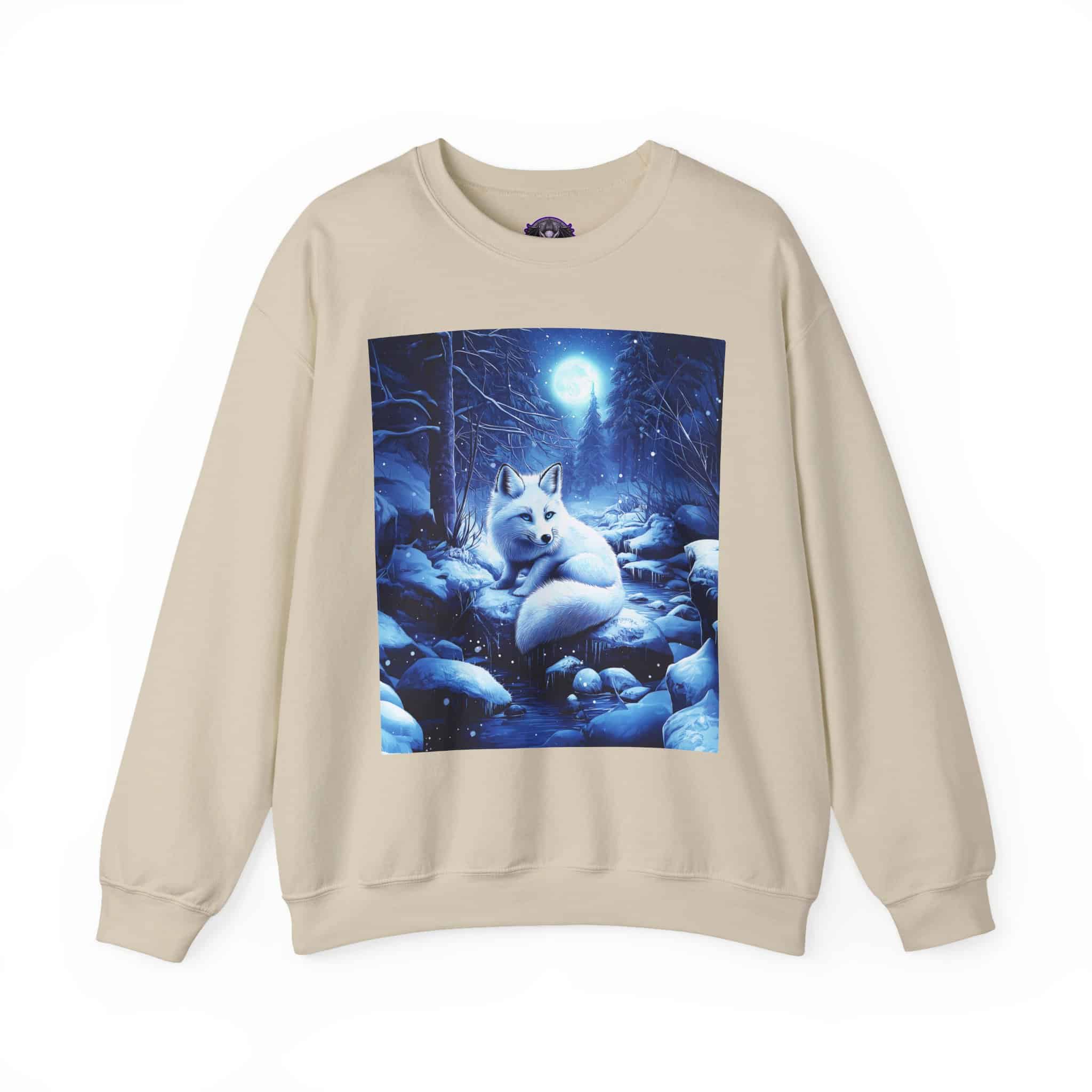 Arctic Fox by Wyldesigns Unisex Heavy Blend™ Crewneck Sweatshirt - Image 11