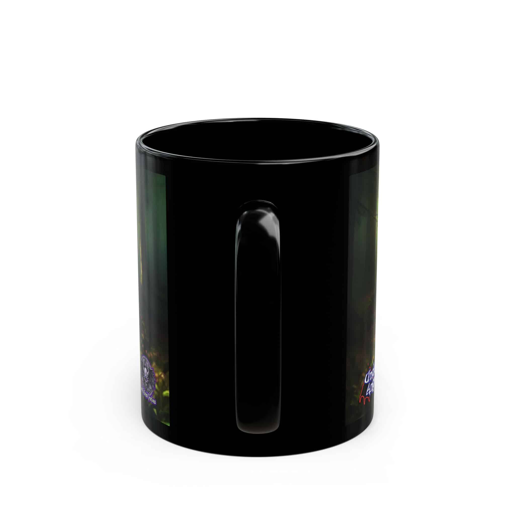 Fiona Undead Angel Leprechaun Queen #DFZ-007B Black Mug (11oz, 15oz) - Image 4