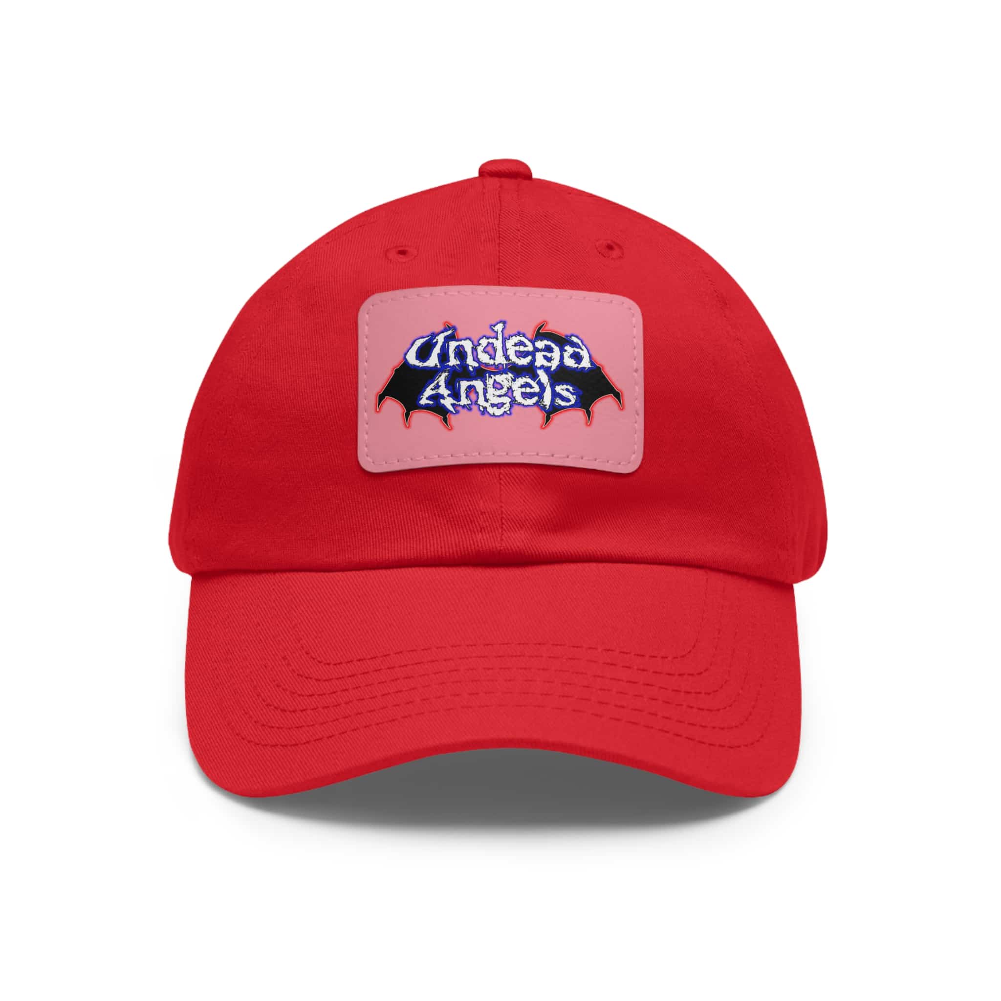 Undead Angels Logo Leather Patch Dad Hat - Casual Style for Music Lovers - Image 106