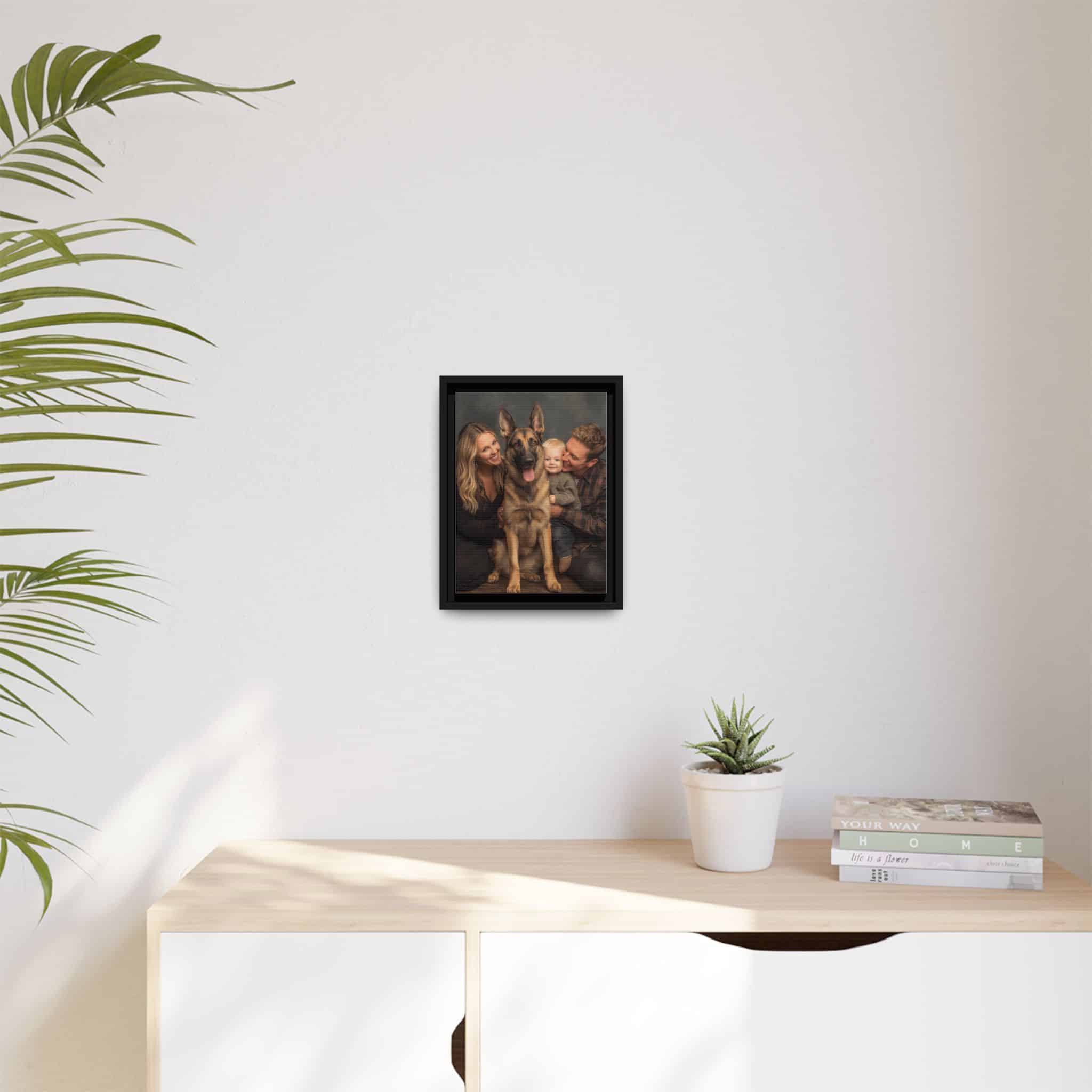 Personalized Framed Family Canvas Wall Art Vertical Multiple Sizes Available - Image 3