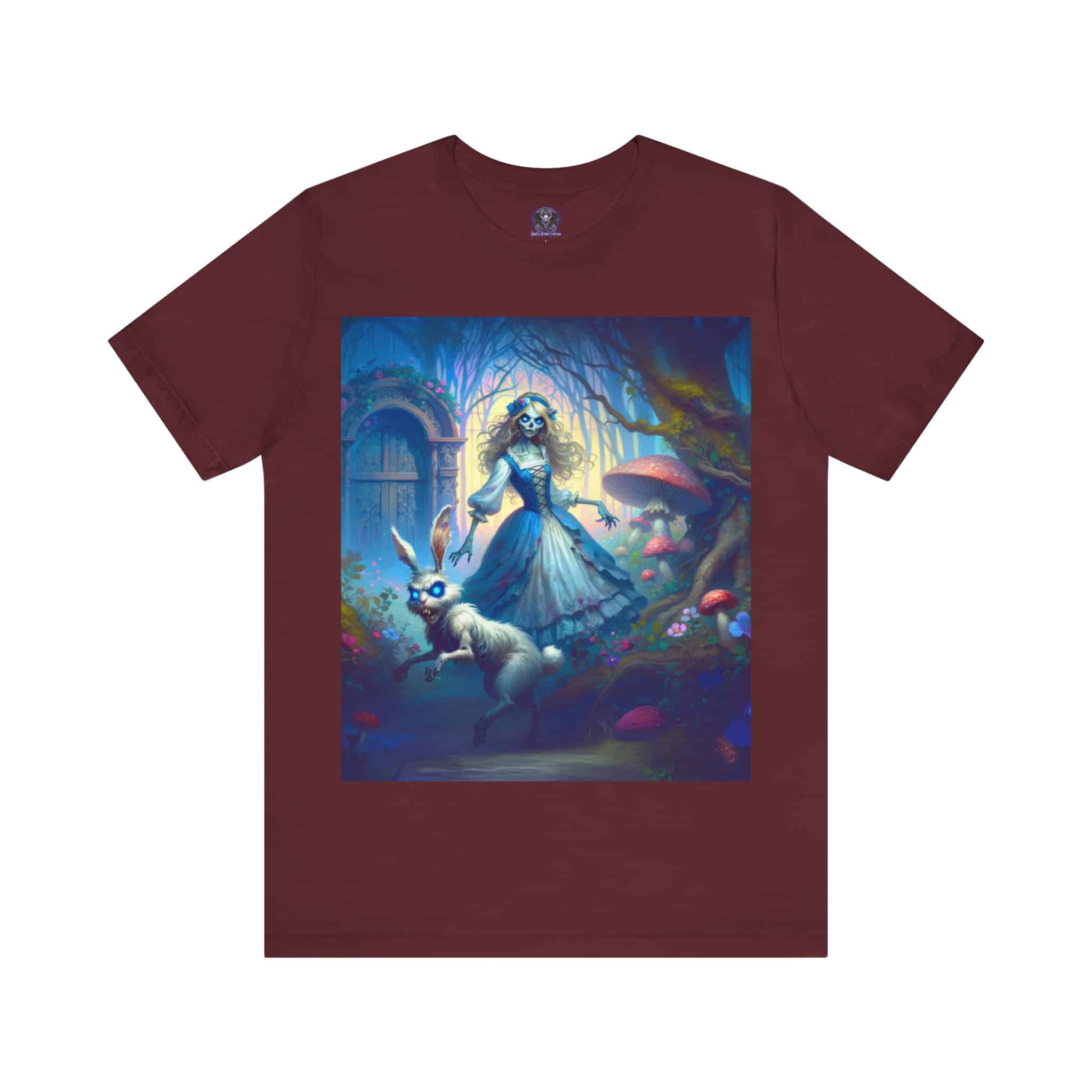 Undead Alice & White Rabbit Zombie #WT-D-A04 Unisex Jersey Short Sleeve Tee - Image 26