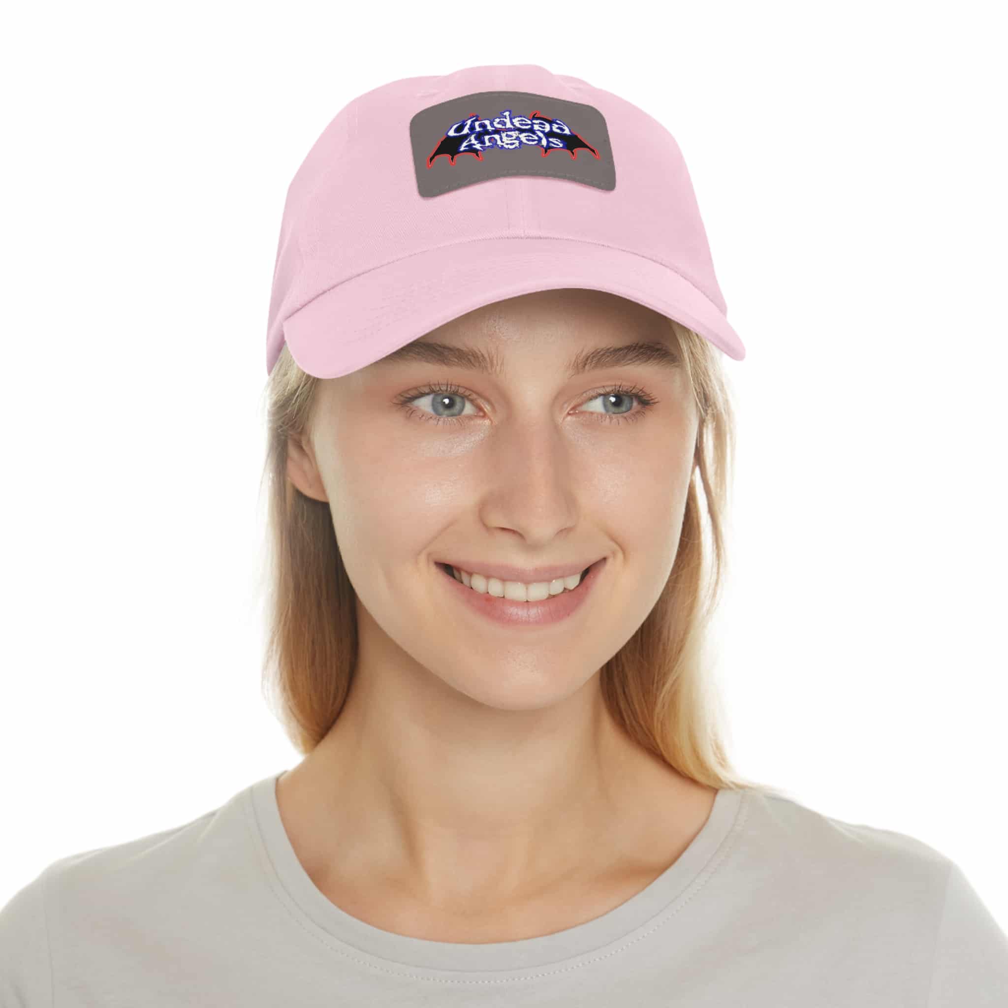 Undead Angels Logo Leather Patch Dad Hat - Casual Style for Music Lovers - Image 59