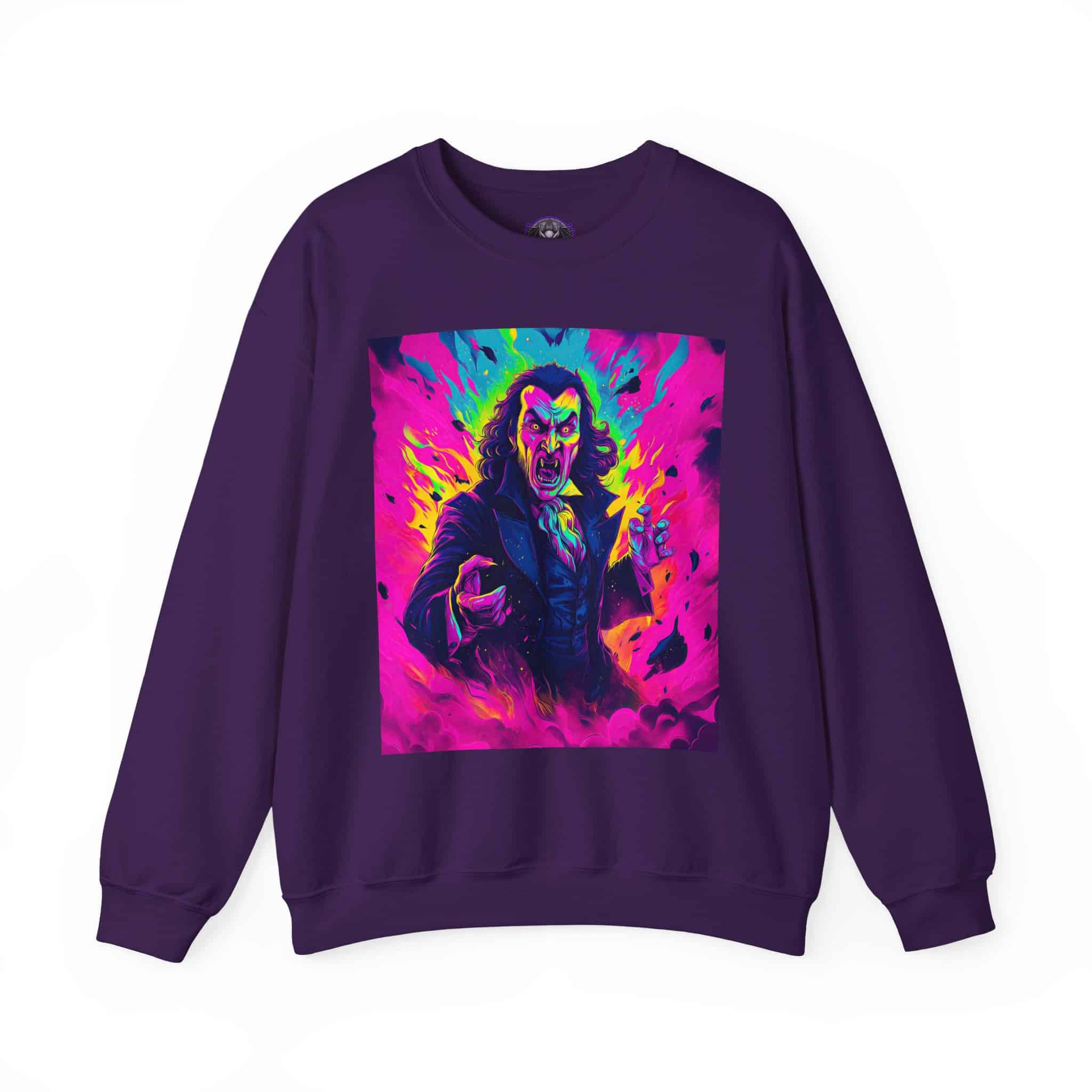 Dracula II Pop 60’s Art Style Unisex Heavy Blend™ Crewneck Sweatshirt - Image 49