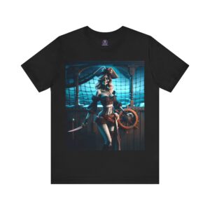 Undead Pirate Lass #ML-D-UP001 Unisex Jersey Short Sleeve Tee