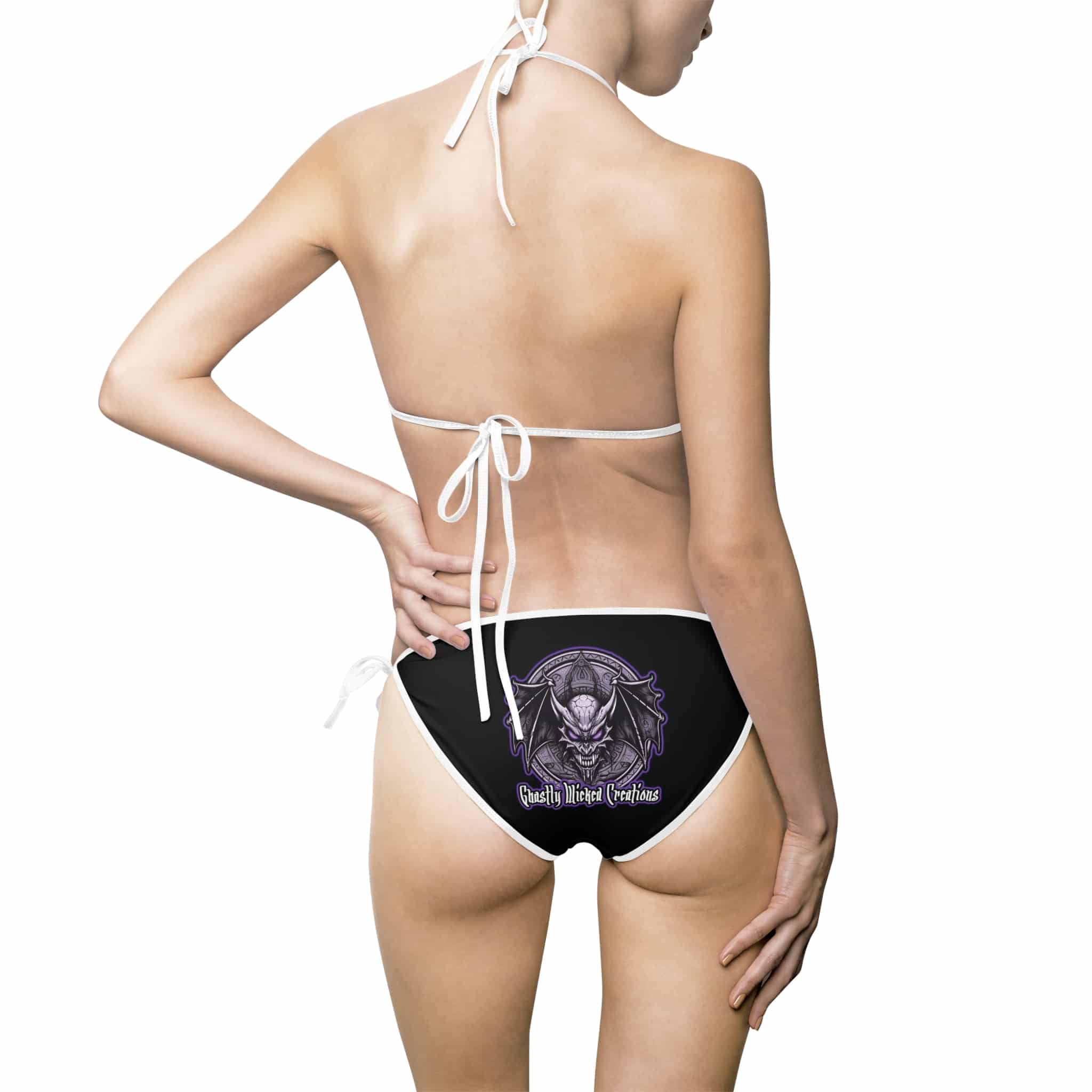 Monster Mosh 2024 Tour Mummy Bass Guitar MM-D003 Women's Bikini Swimsuit (AOP) - Image 3