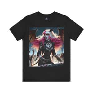 Monster Mosh Undead Angels Bat Keyboardist #MM-D-UA-L01 Unisex Jersey Short Sleeve Tee