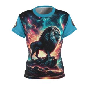 Cosmic Lion WD-D005 By Wyldesigns Women's Cut & Sew Tee (AOP)