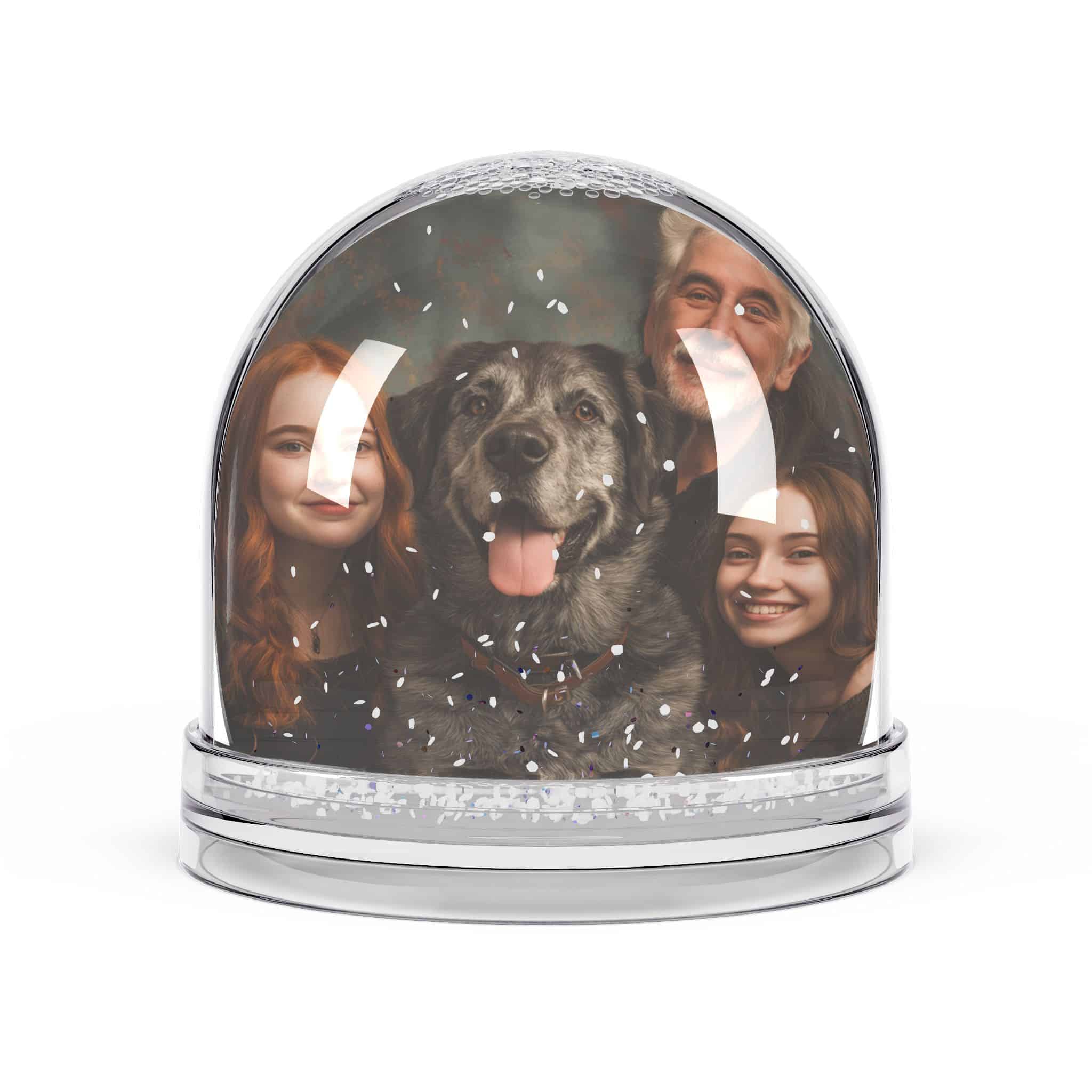 Personalized Family Pet Snow Globe - Image 2