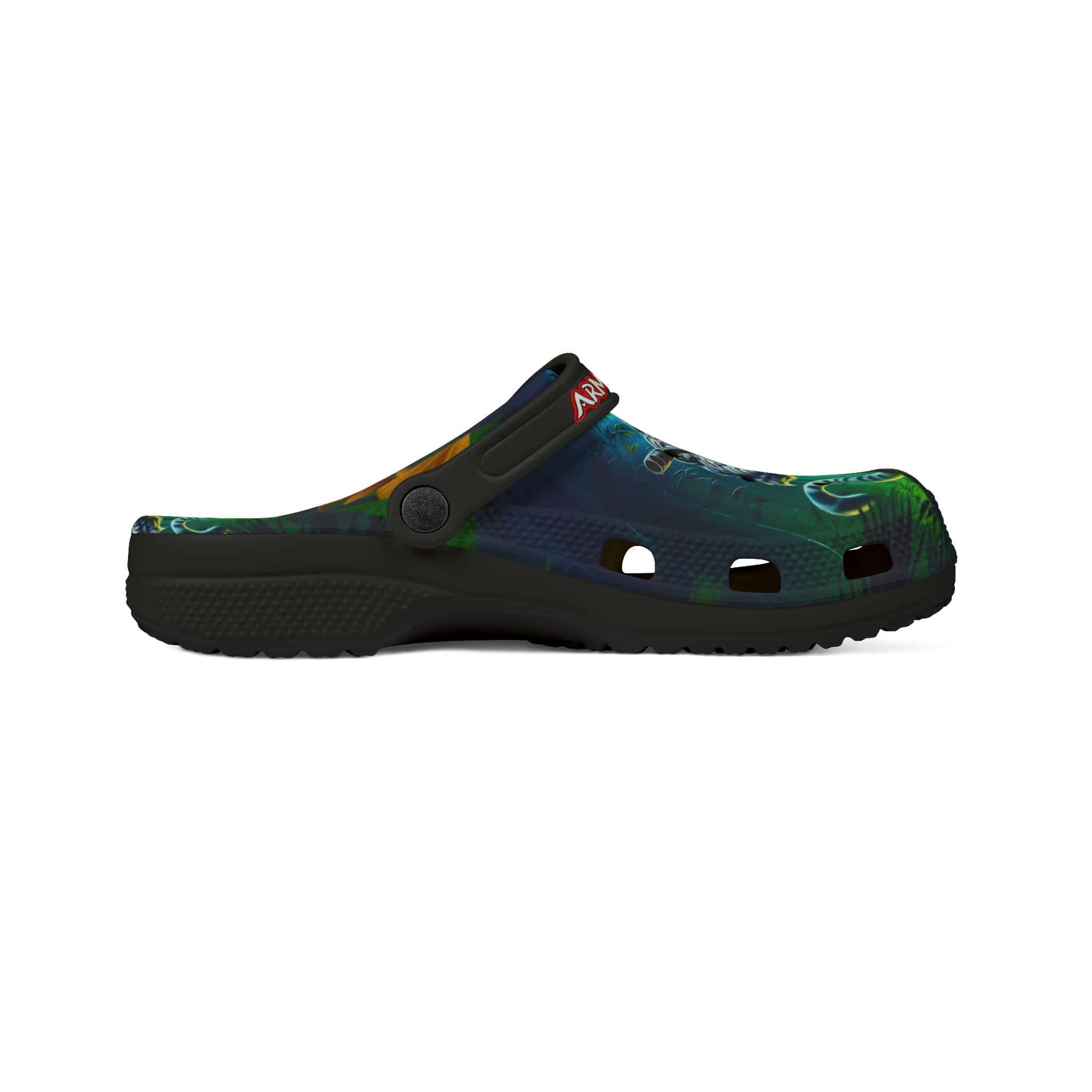 Clog Shoes - Arm The Animals: Commando Tiger #AA-D-WT003 Design - Image 4