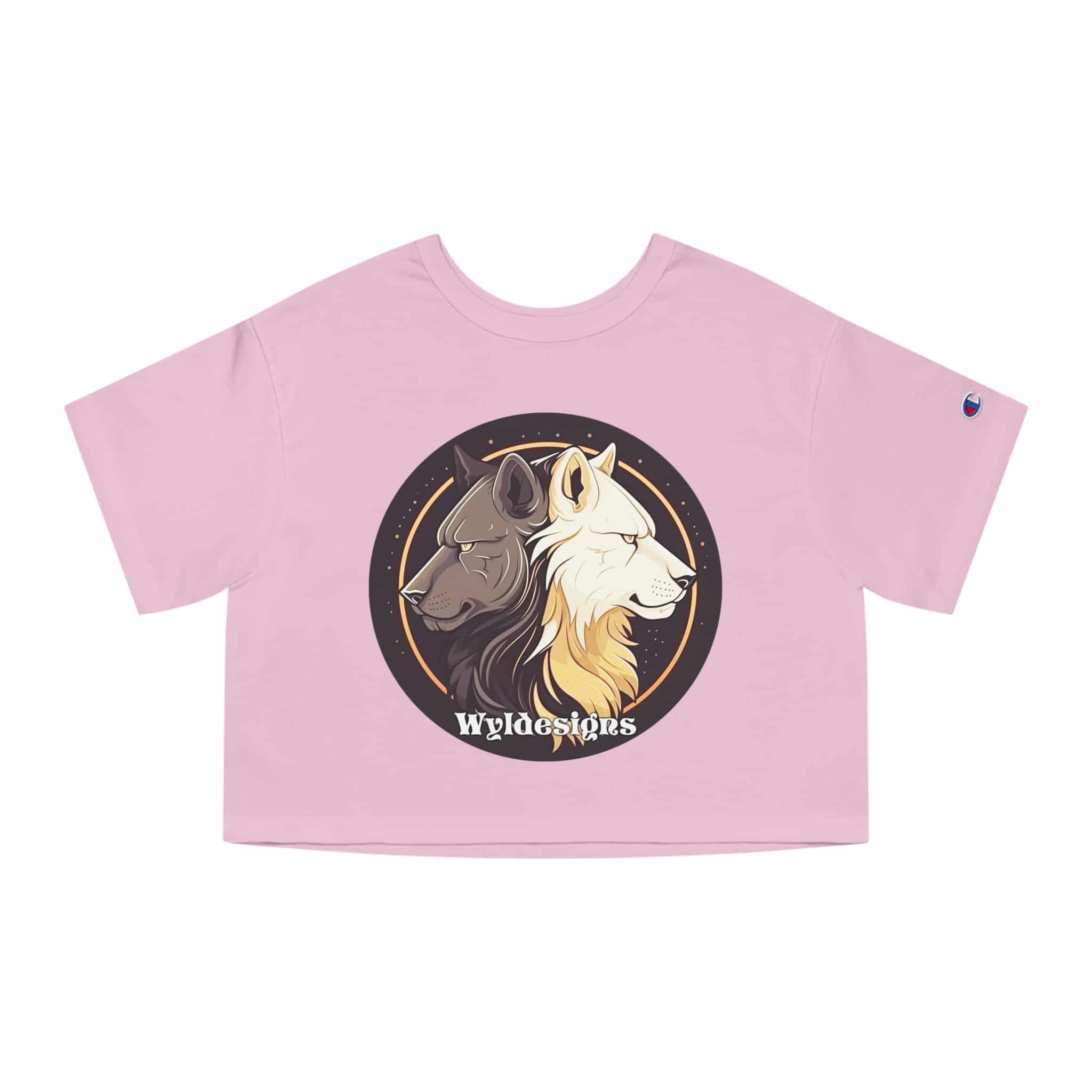 Wyldesigns Logo Champion Women's Heritage Cropped T-Shirt - Image 2