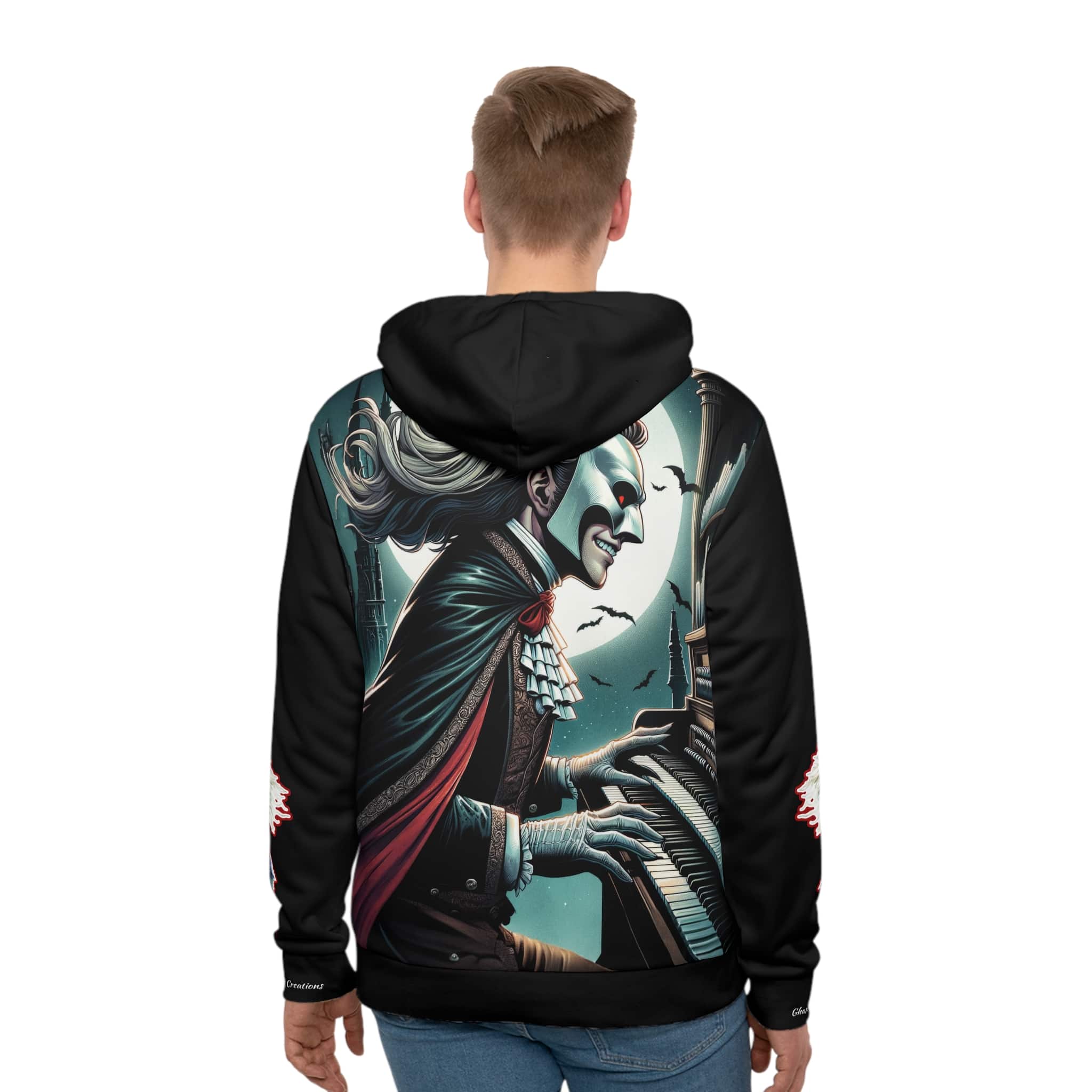 Monster Mosh 2024 Tour Phantom On Organ MM-D007 Men's Hoodie (AOP) - Image 4