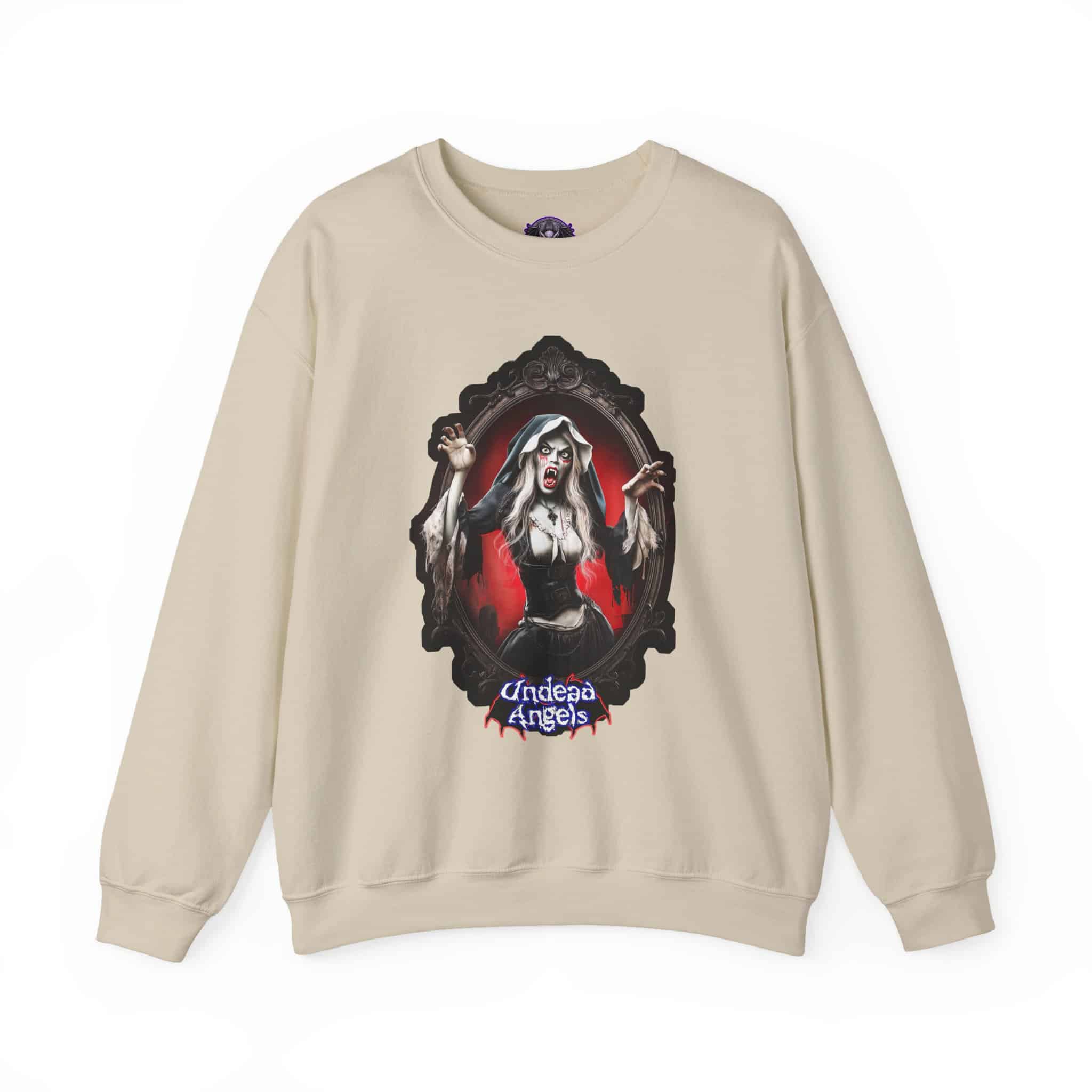 Undead Angels Vampire Pilgrim Chastity Unisex Heavy Blend™ Crewneck Sweatshirt - Image 11