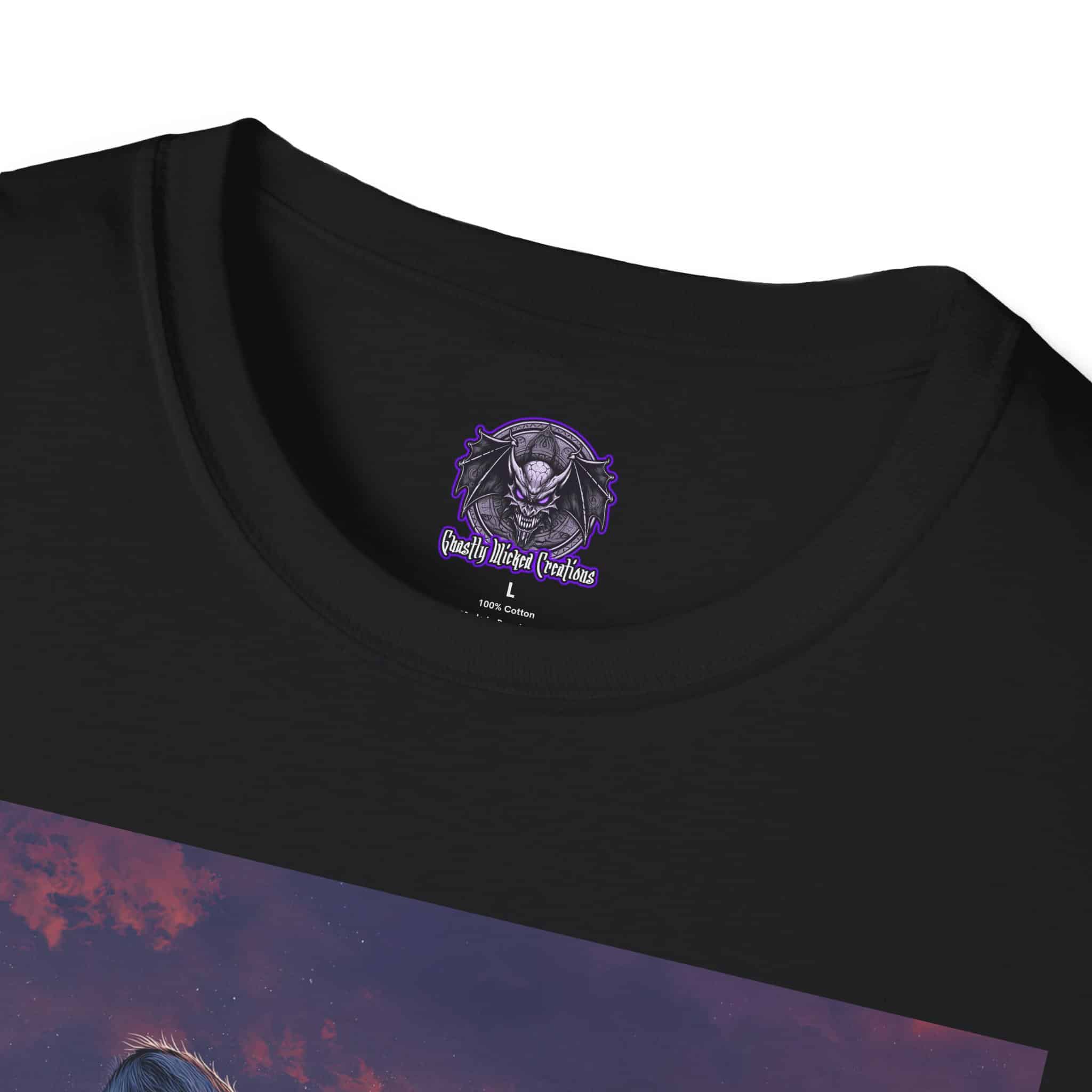 Snow Leopard IV Profile By Wyldesigns Unisex T-Shirt - Image 3