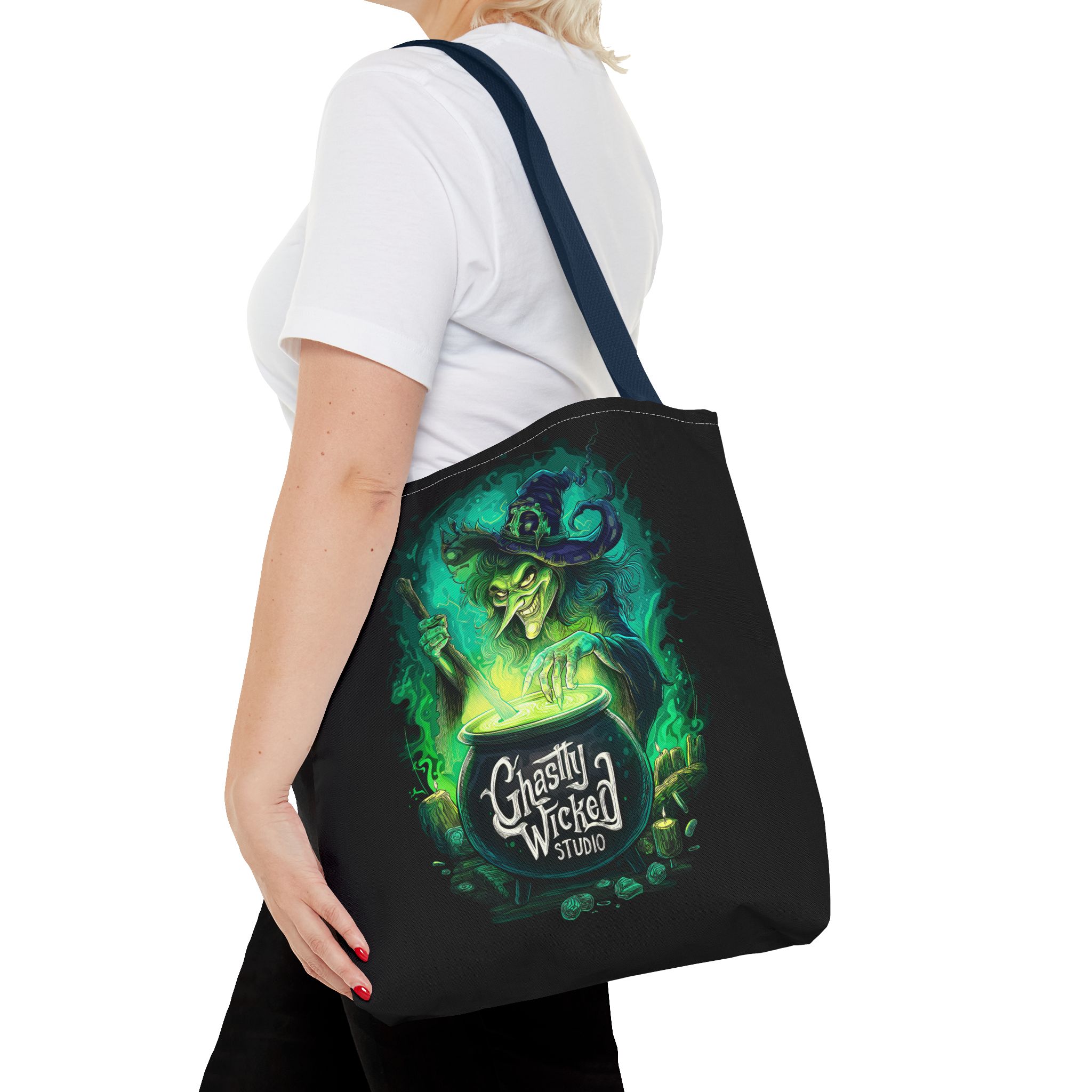 Ghastly Wicked Cauldron Witch Tote Bag (AOP) - Image 56