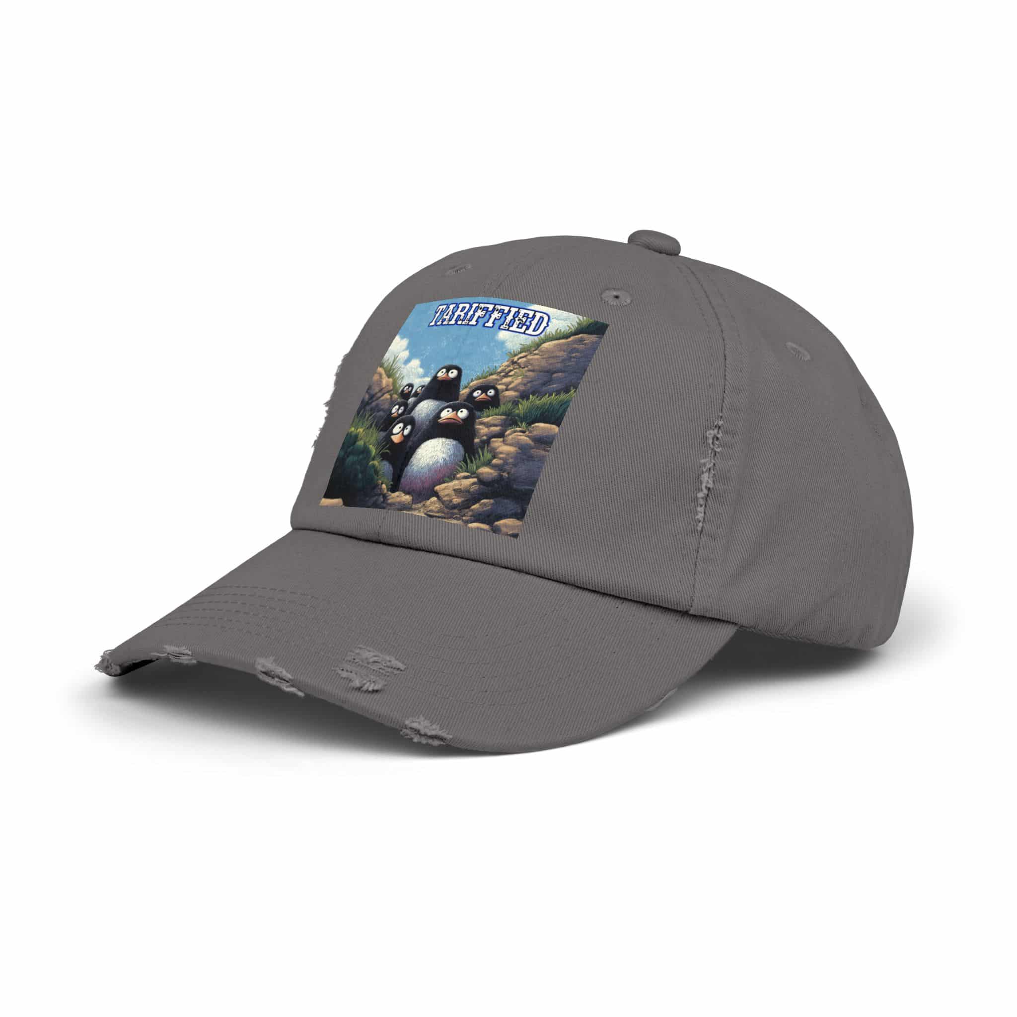 Tariffied Logo Distressed Cap - Tariff Fear Is Real - Image 37