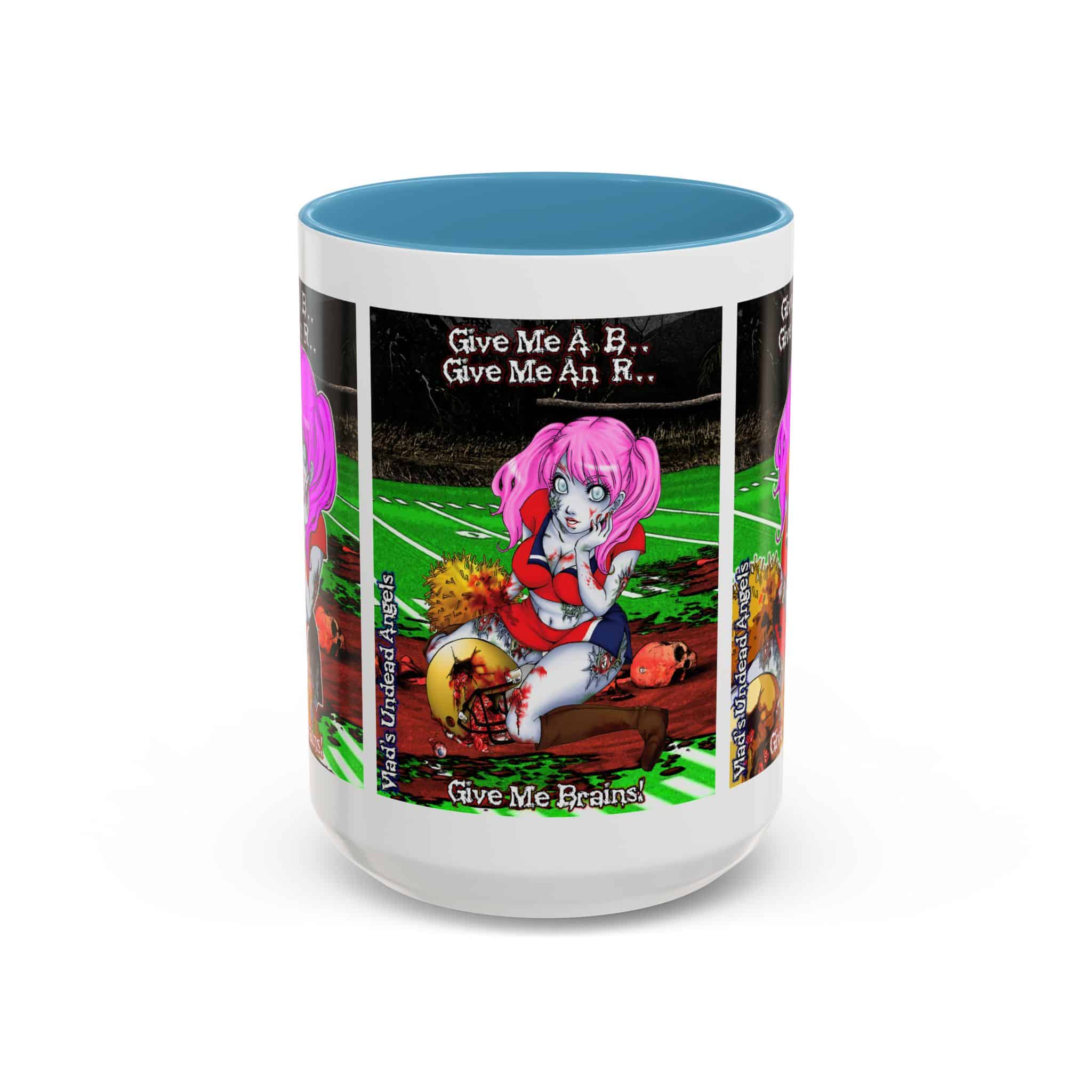 Buffy Undead Angel Zombie Cheerleader C1 PH – Classic Art w/Text Accent Coffee Mug (11, 15oz) - Image 37