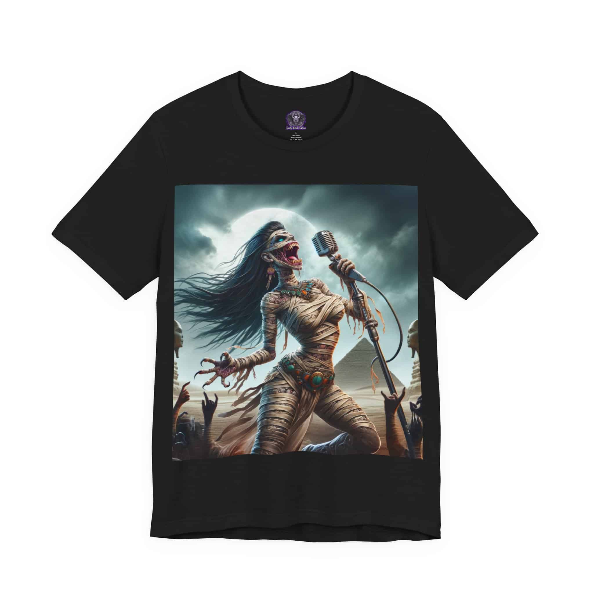 Monster Mosh 2024 Tour Mummy Goddess Singer #MM-D-MG01 Unisex Jersey Short Sleeve Tee - Image 3