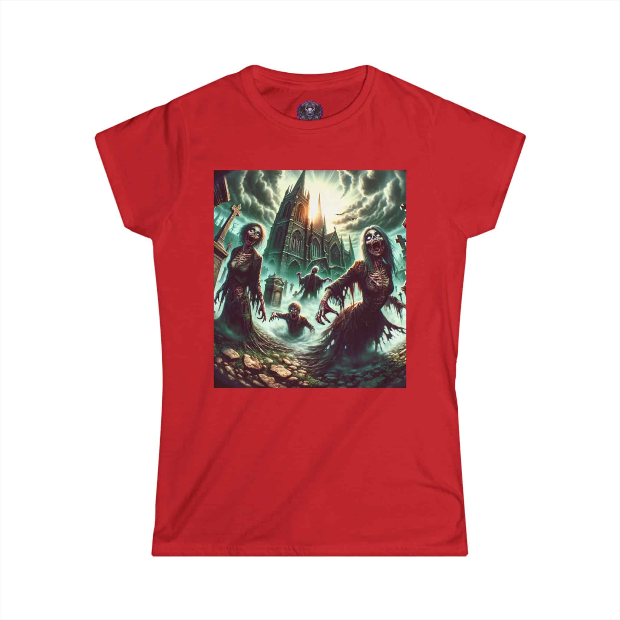 Zombies Emerge #DZ-002 Women's Softstyle Tee - Image 40