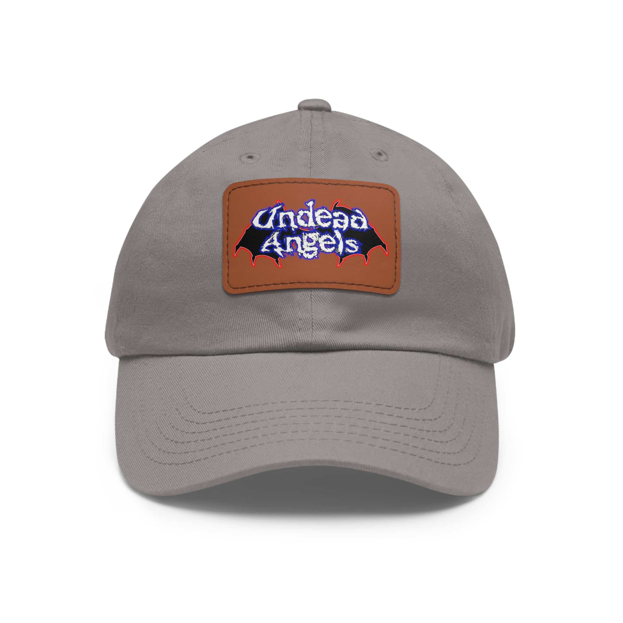 Undead Angels Logo Leather Patch Dad Hat - Casual Style for Music Lovers - Image 41