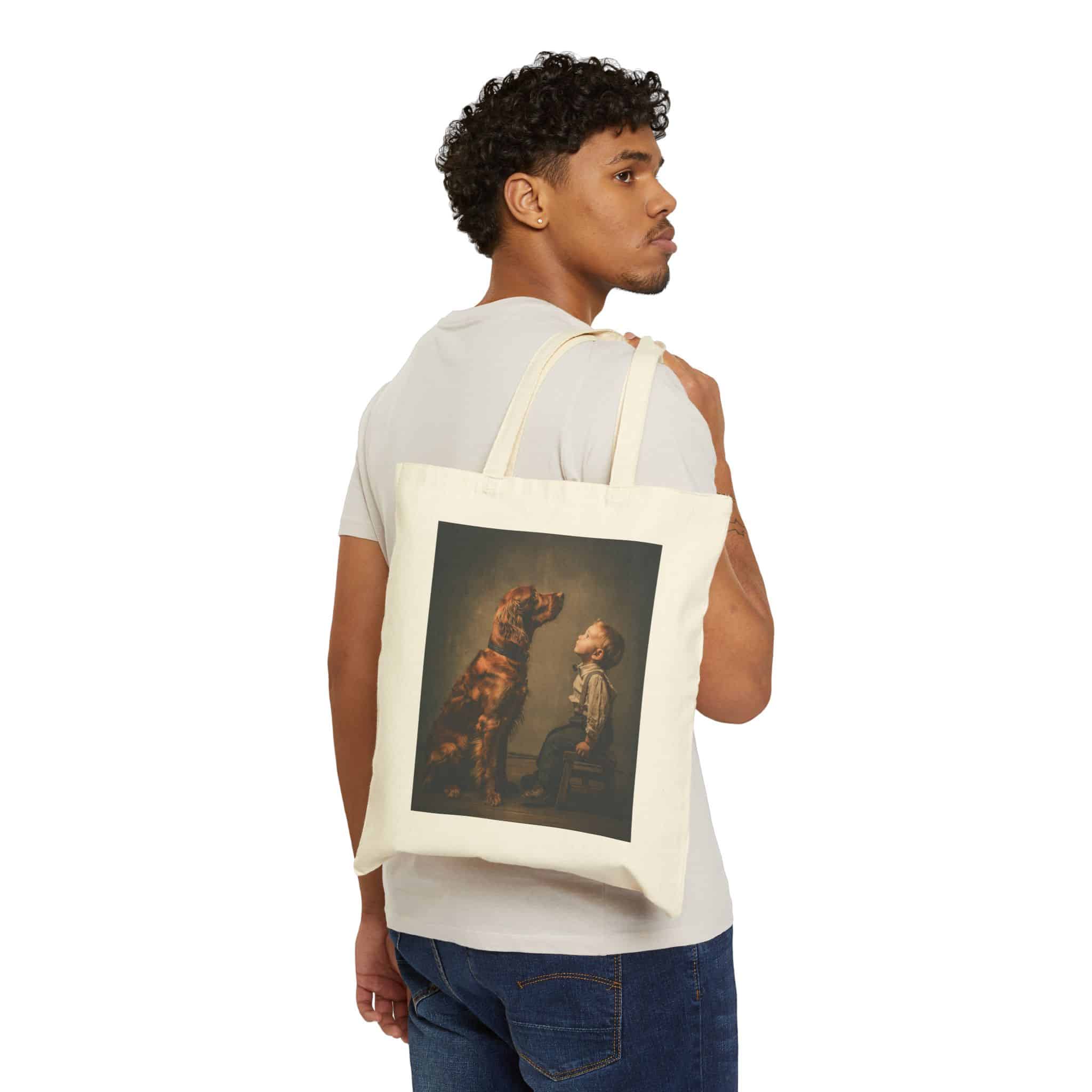 Personalized Cotton Canvas Tote Bag — Vintage Art Print Tote - Image 7
